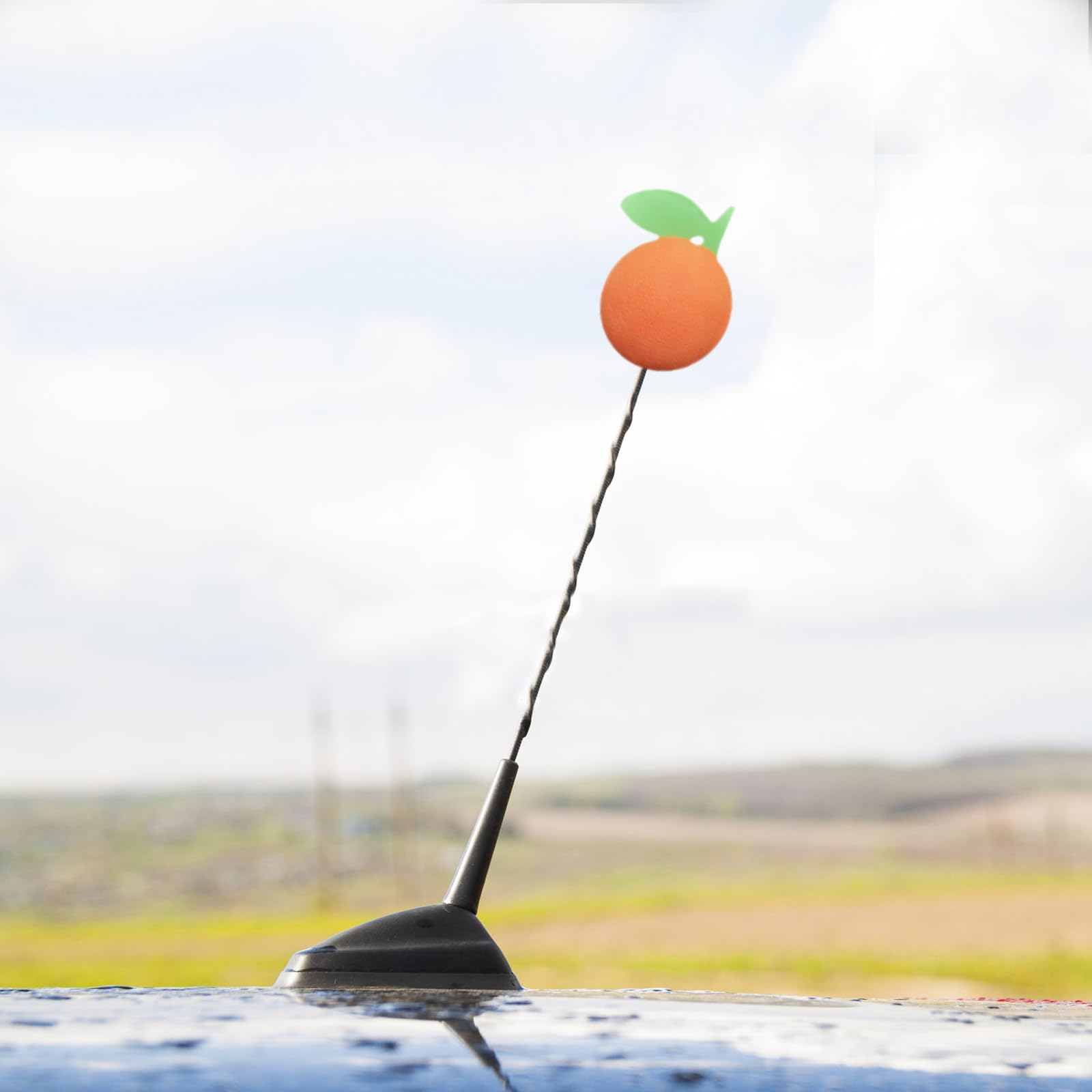 EVA Foam Orange Car Antenna Topper - Fun & Durable Car Accessory for Vehicles, Trucks & SUVs | Perfect for Road Trips, Car Shows & Gifts