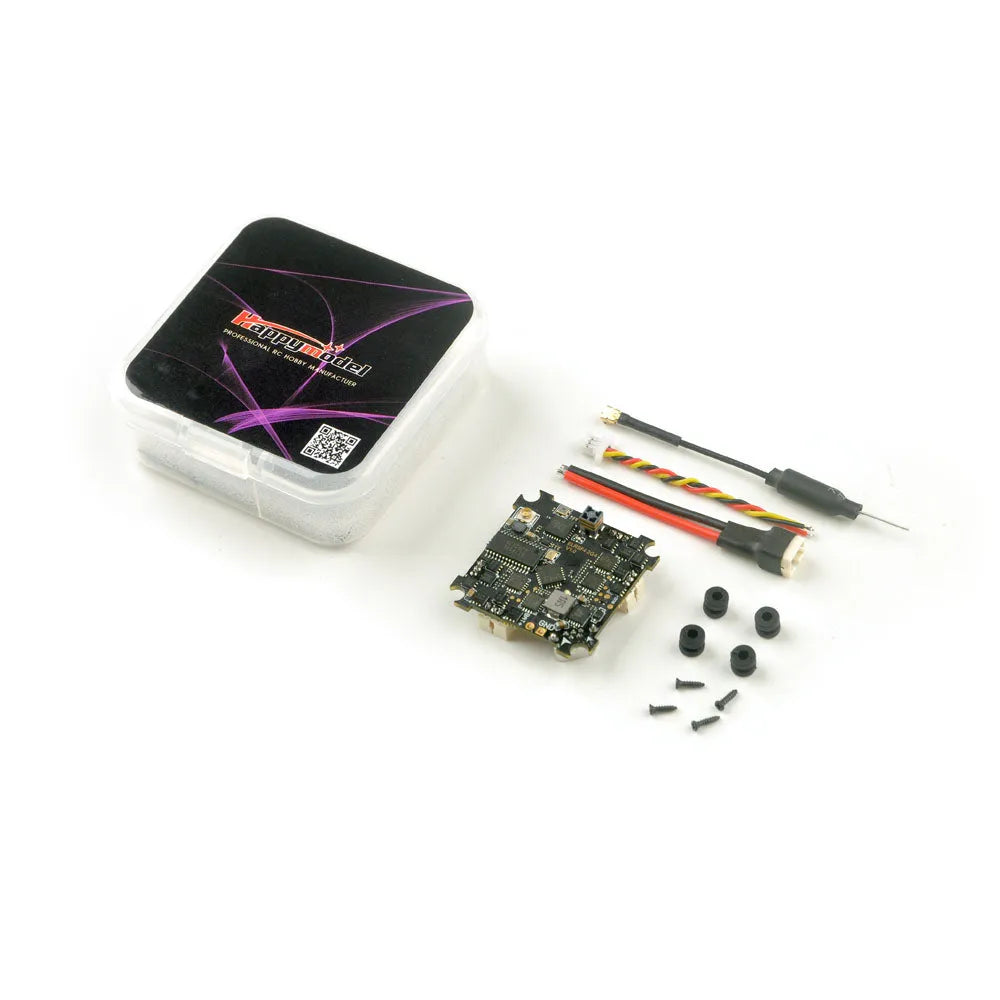 HappyModel ELRS F4 2.4GHz Flight Controller with Built-in SPI Receiver - 5-in-1 AIO for FPV Drones | Perfect for Racing, Freestyle & Long-Range Flying