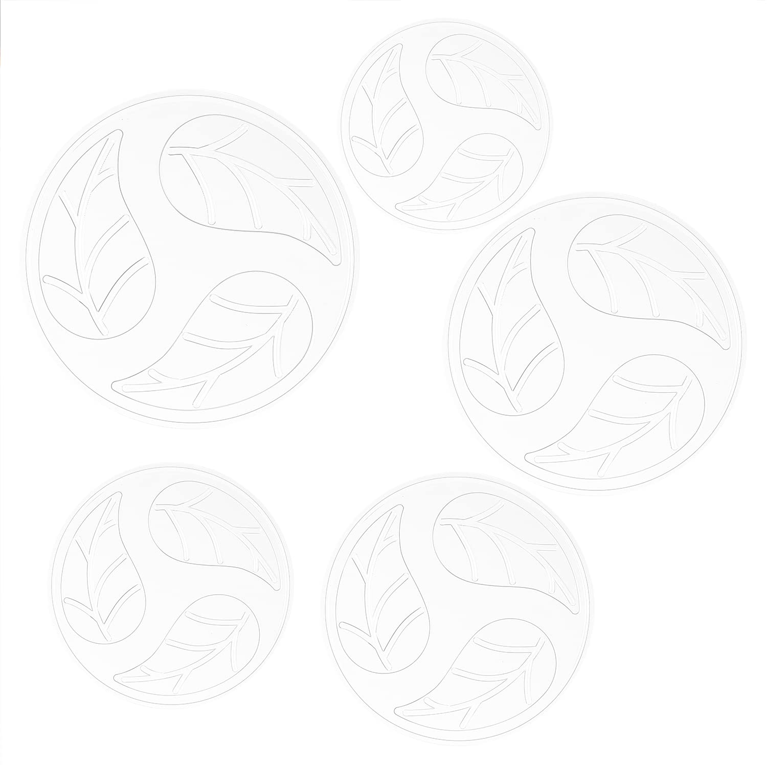 5 Pack 9 Inch Clear Plastic Plant Saucers - Heavy Duty Round Plant Drip Trays for Pots, Water Collection Trays for Indoor/Outdoor Plants - Perfect for Houseplants, Garden Pots, and Planters