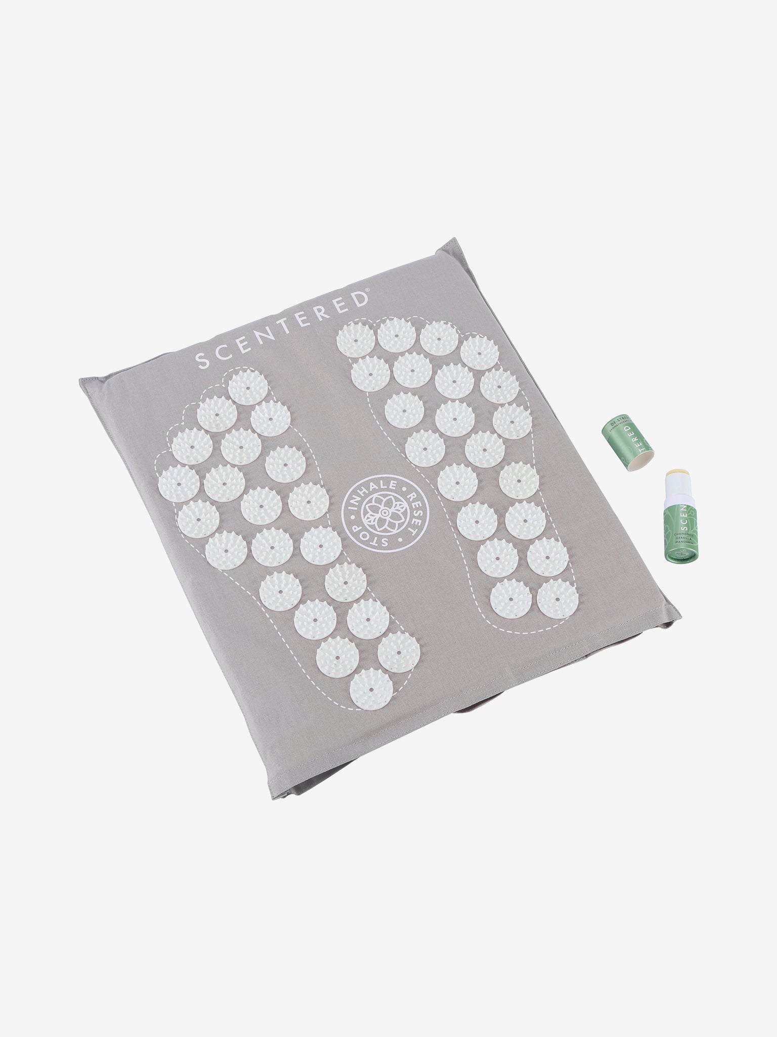 Scentered Foot Mat with De-Stress Aromatherapy Balm - Relaxing Massage Mat for Home Spa & Self-Care Wellness Routine