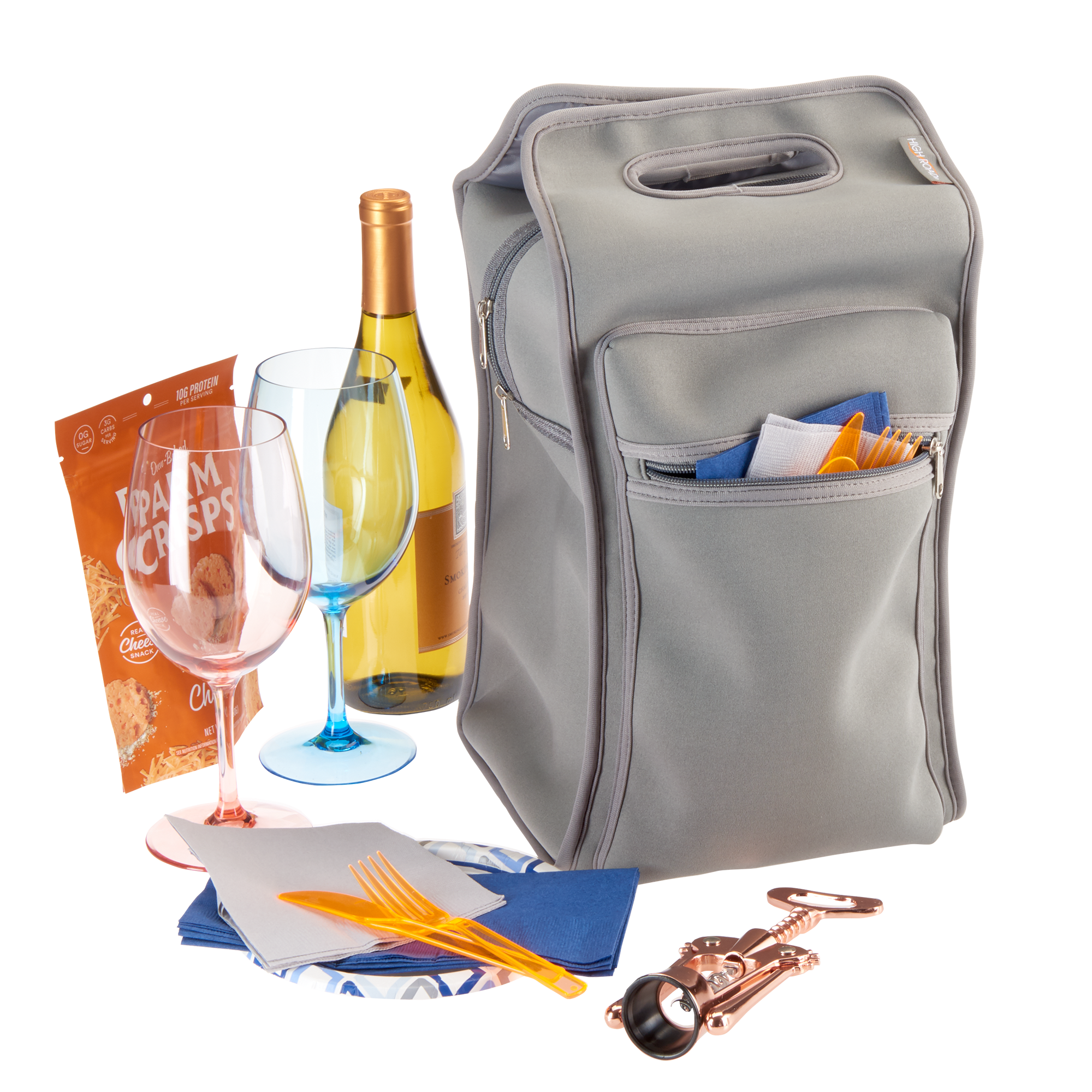 Premium Insulated Beverage Tote Bag - Leakproof Cooler for 6 Cans or Bottles - Perfect for Beach, Picnics, Camping & Tailgating Parties