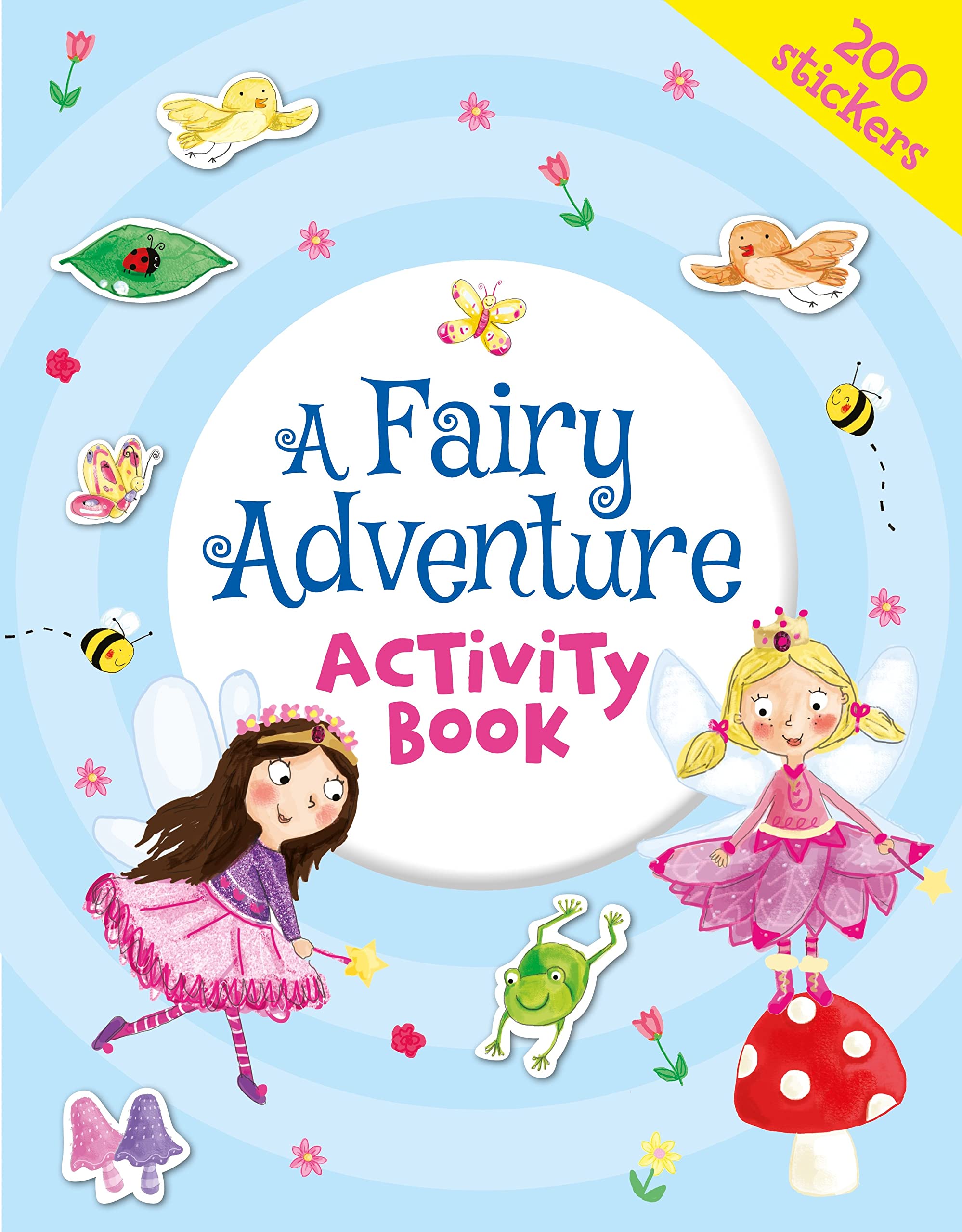 Fairy Adventure Activity Book for Kids - Fun & Educational Coloring & Puzzle Games - Perfect for Travel, Birthday Gifts & Rainy Day Activities