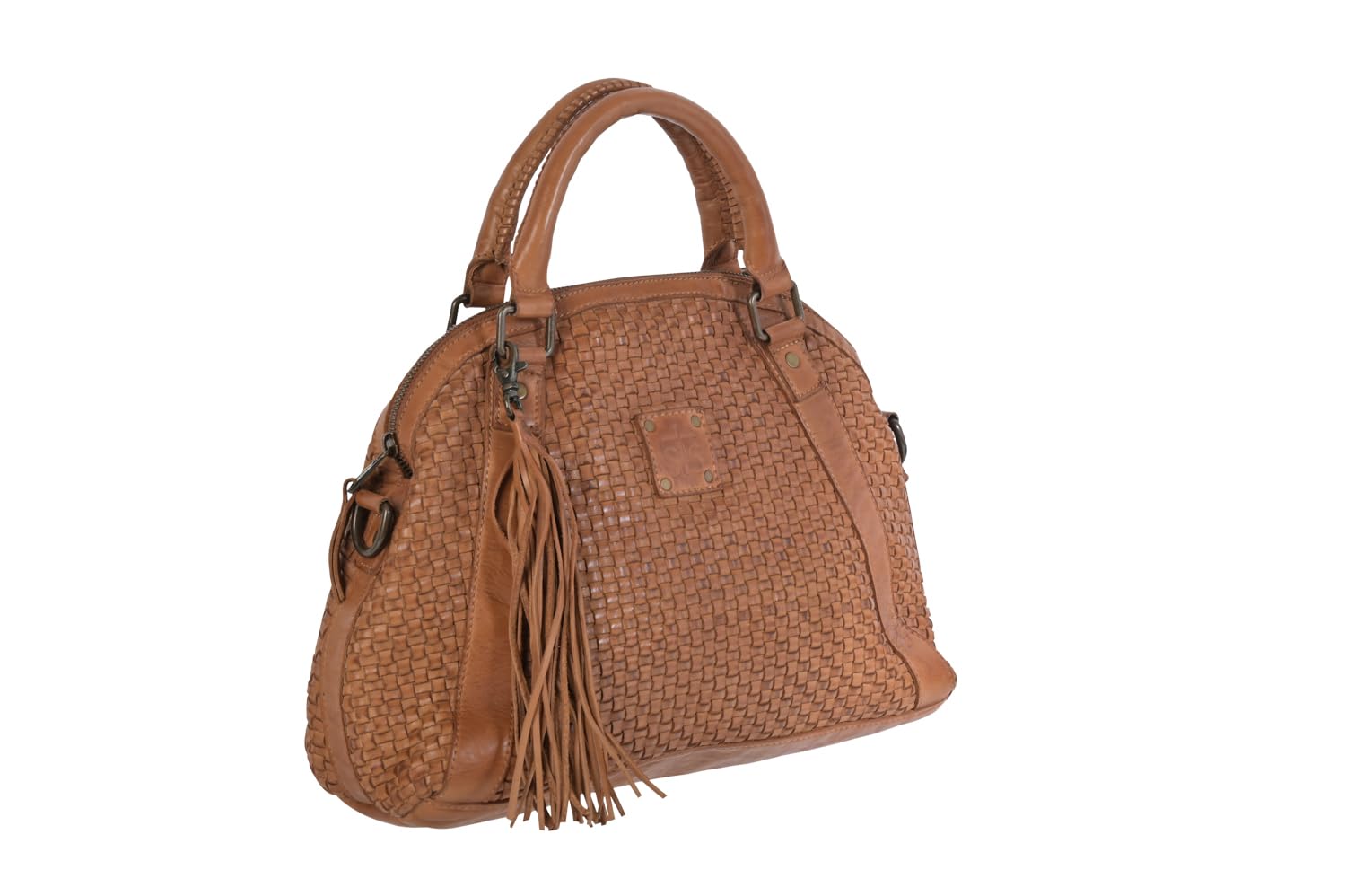 STS Ranchwear Women's Sweetgrass Sansa Distressed Tan Leather Satchel Bag - Vintage Western Handbag for Cowgirl Fashion & Everyday Use