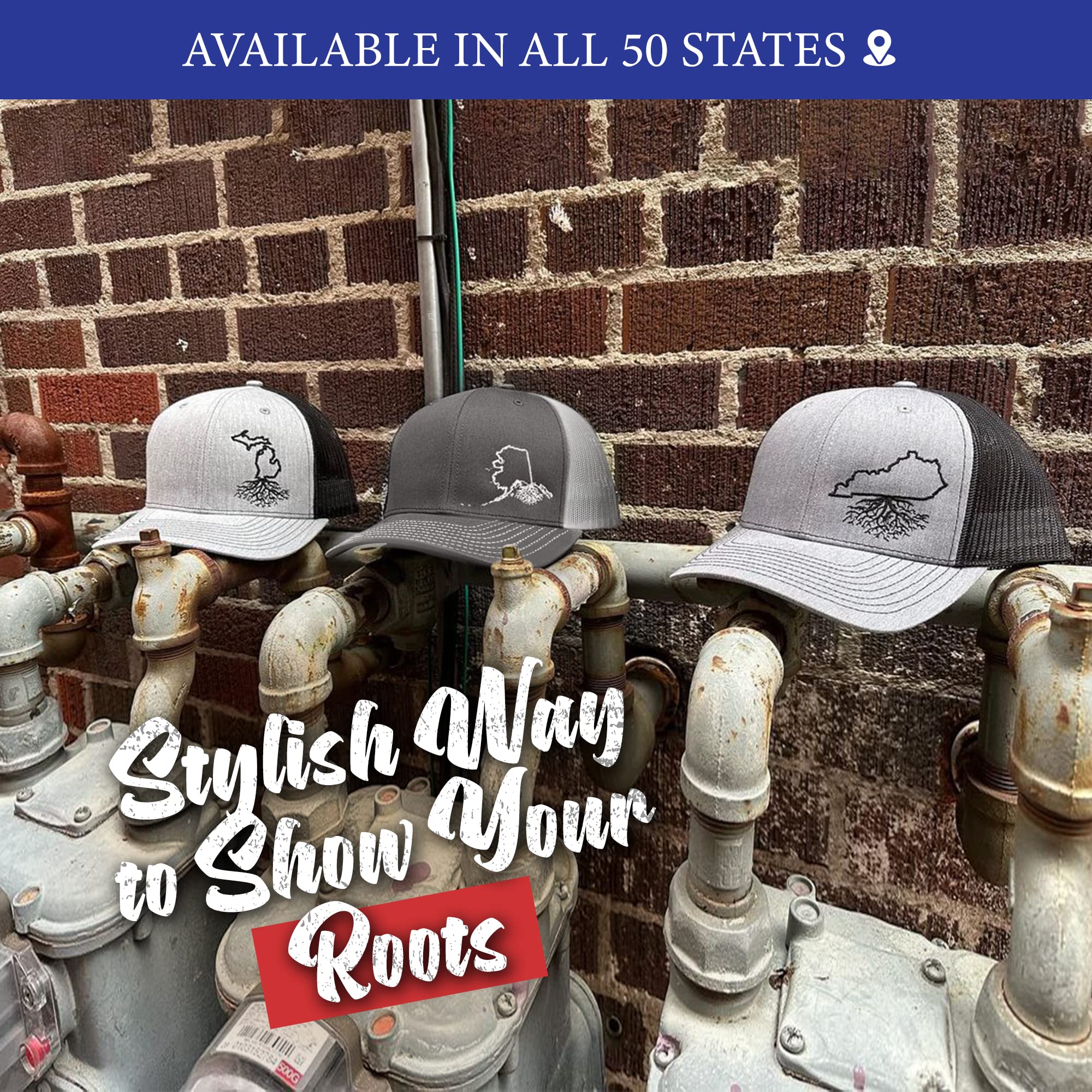 Illinois Roots Snapback Hat - Stylish Unisex Baseball Cap with Mesh Back, Polyester Cotton Six-Panel Trucker Hat, One Size Fits Most (Charcoal & White) - Perfect for Casual Wear, Outdoor Activities & Sports Events