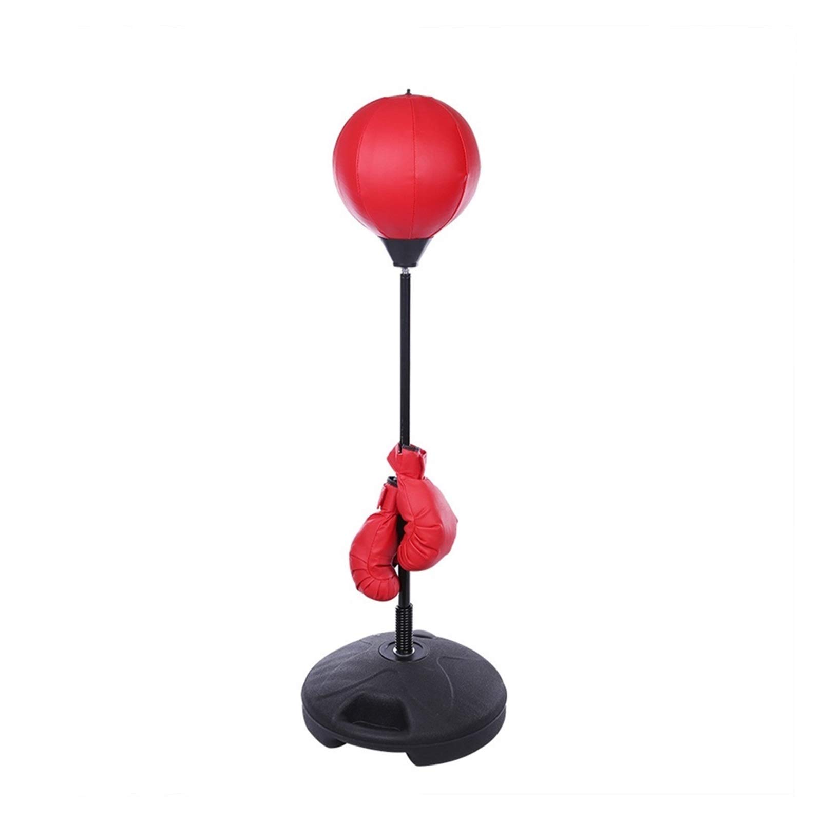 Adjustable Height Free Standing Portable Kids Punching Ball Bag - Speed Boxing Training Set with Gloves & Pump for Children - Perfect for Indoor/Outdoor Play, Backyard Sports, and Youth Boxing Practice