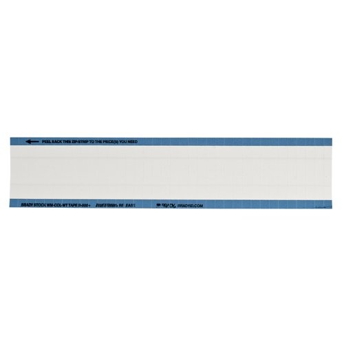 Brady WM-COL-WT-PK 112373 NEMA Color Wire Marker Card - Solid White (5 Packs of 25 pcs) - Ideal for Electrical Wiring, Cable Labeling, and Industrial Organization