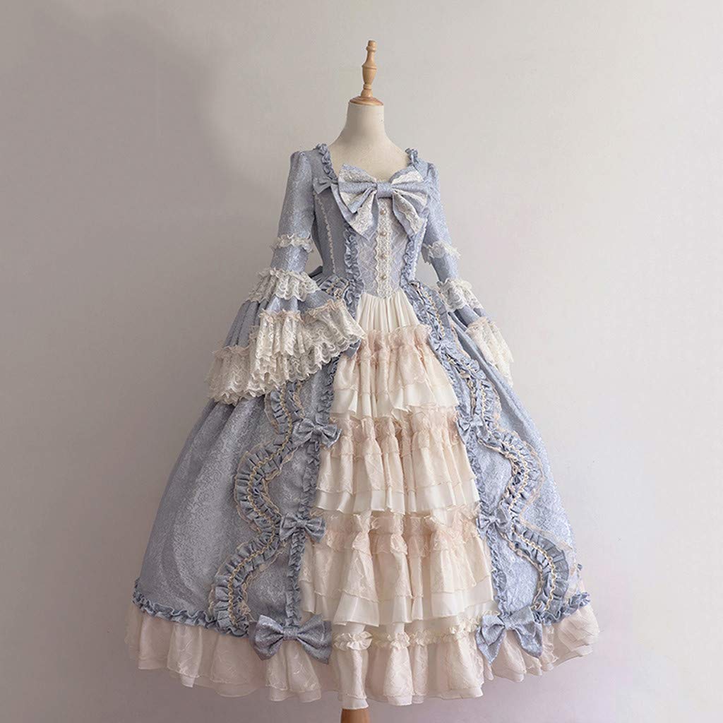 Elegant French Lolita Prom Dress for Women & Teens - Vintage Renaissance Princess Costume Ball Gown | Perfect for Cosplay, Halloween, Themed Parties & Special Occasions