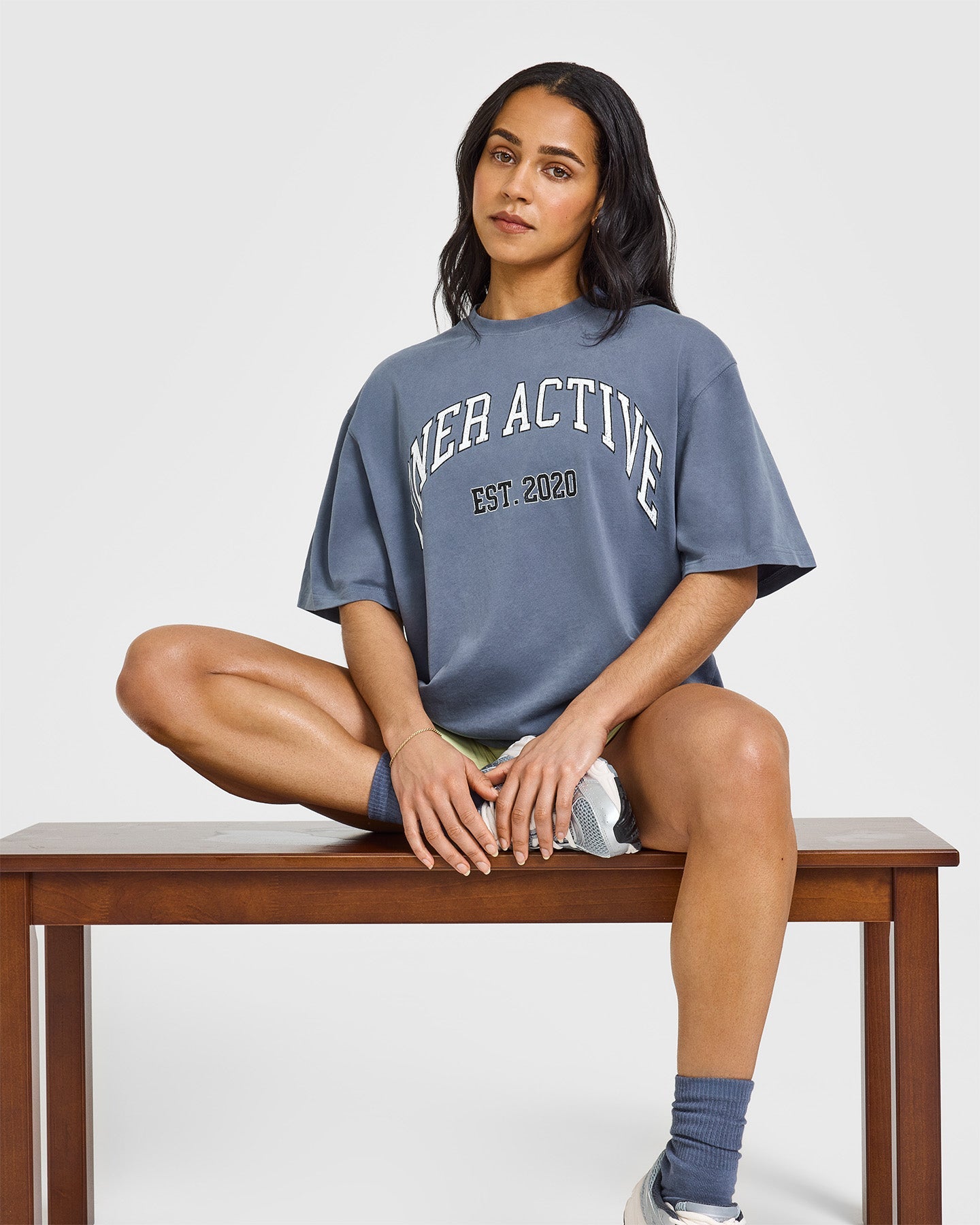 Oner Graphic Washed T-Shirt for Men | Vintage Style Granite Blue Cotton Tee - Perfect for Casual Wear, Street Style & Everyday Outfits