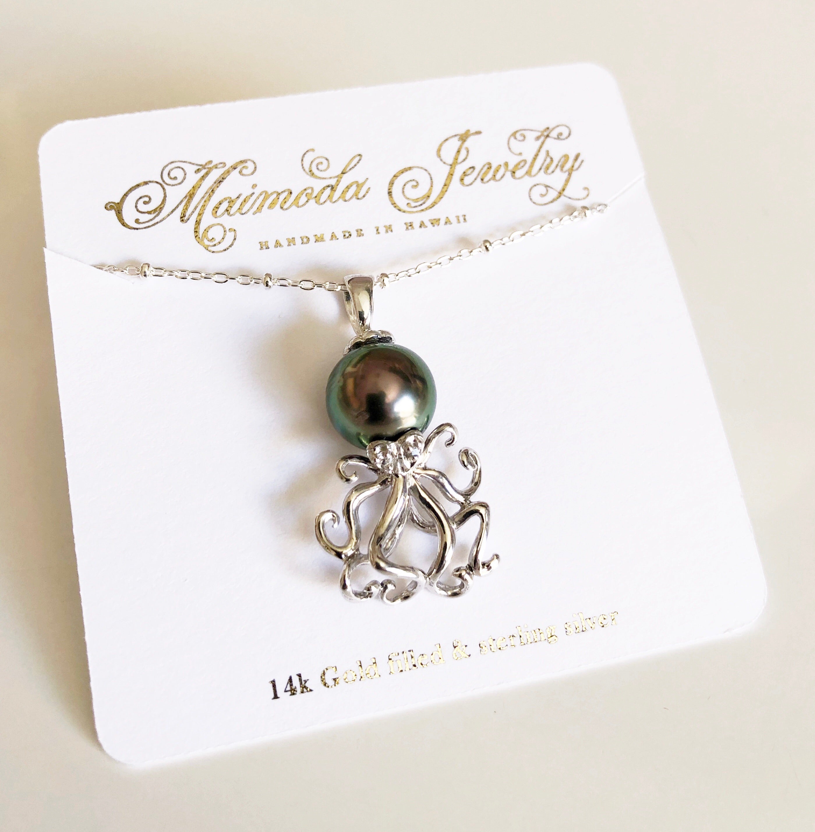 Tako Octopus Pendant Necklace - Unique Japanese-Inspired Jewelry for Women - Perfect for Casual Wear, Gifts & Special Occasions