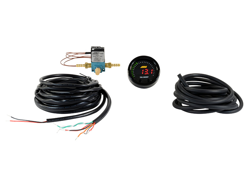 AEM TruBoostX Boost Controller with Digital Display - Universal Fit for Turbocharged Vehicles - Perfect for Performance Tuning & Racing Applications (Part Number: 30-0352)