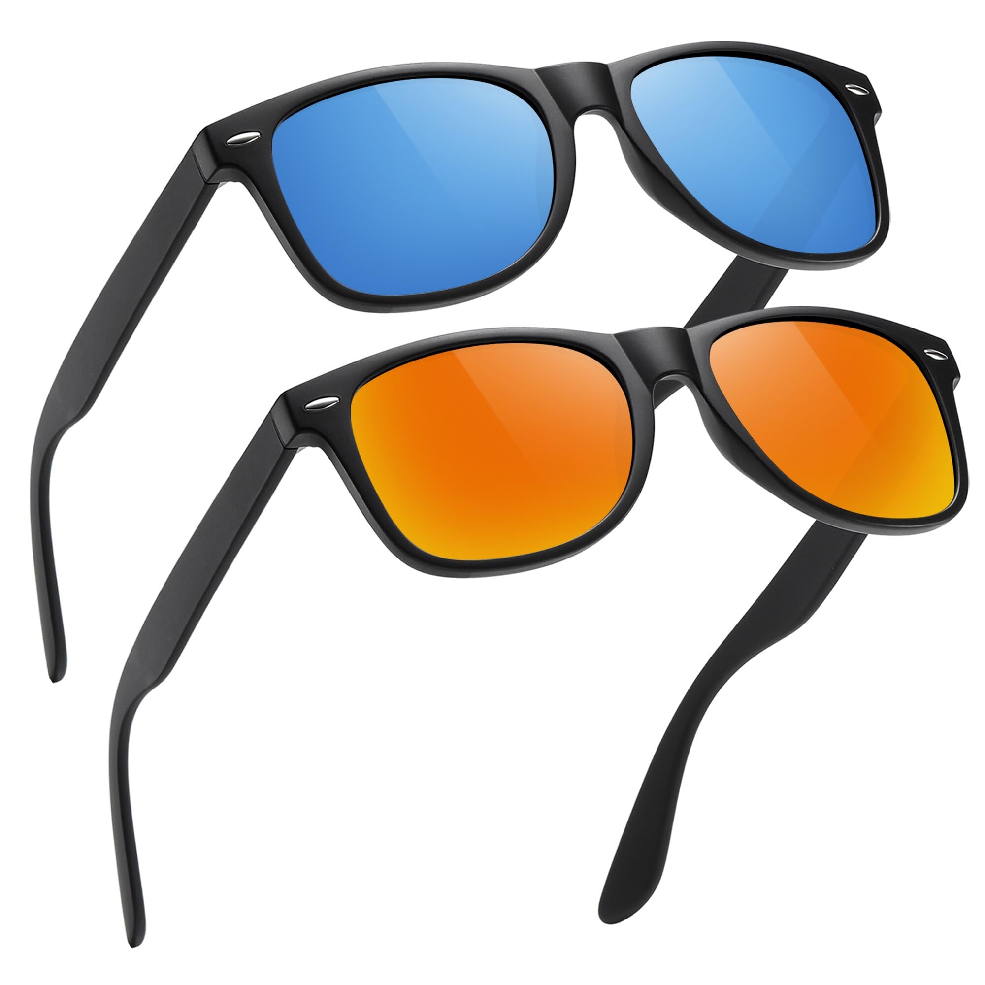 MEETSUN Polarized Sunglasses for Men & Women - Classic Retro UV Protection Driving Shades - Perfect for Outdoor Activities, Beach, Cycling & Fashion Accessories