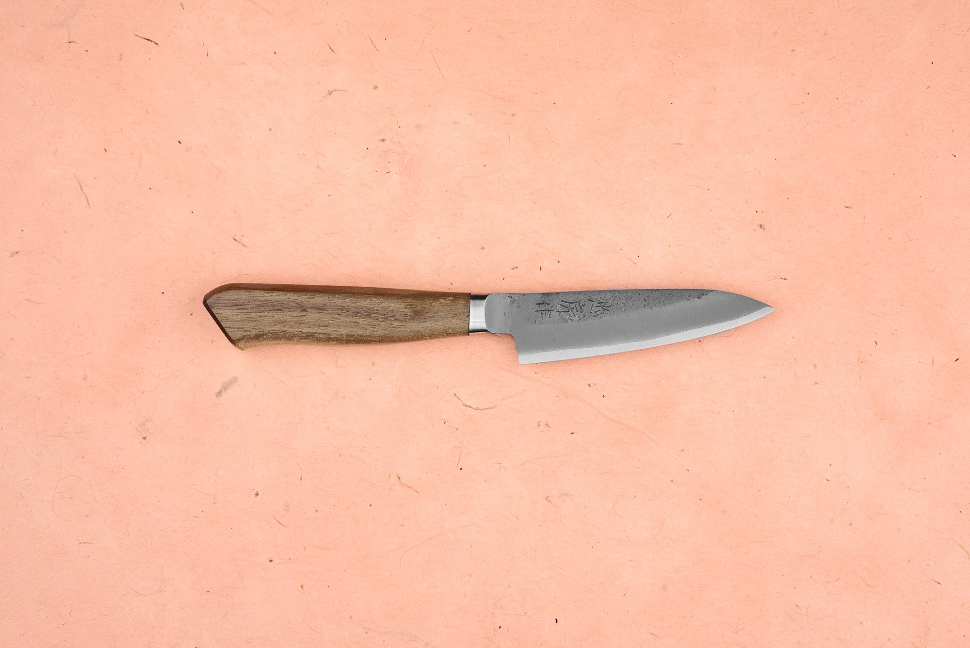 Tadafusa Nashiji Western Walnut Petty Knife 90mm - Premium Japanese Kitchen Knife for Slicing, Peeling & Precision Cutting - Perfect for Home Chefs & Professional Kitchens