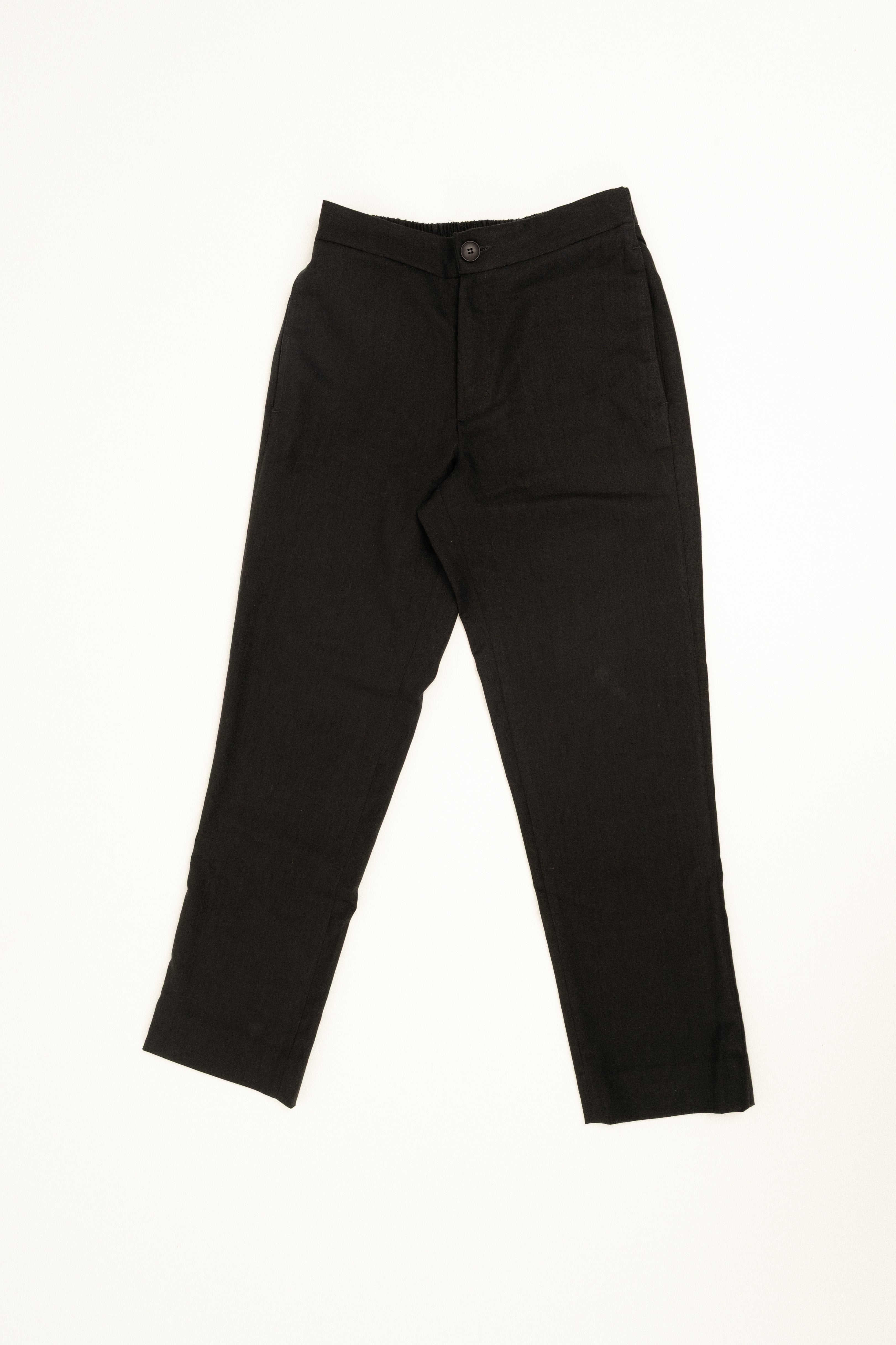 Milos Black Linen Trousers for Women - Comfortable Summer Pants with Elastic Waist - Perfect for Casual Wear, Office & Travel