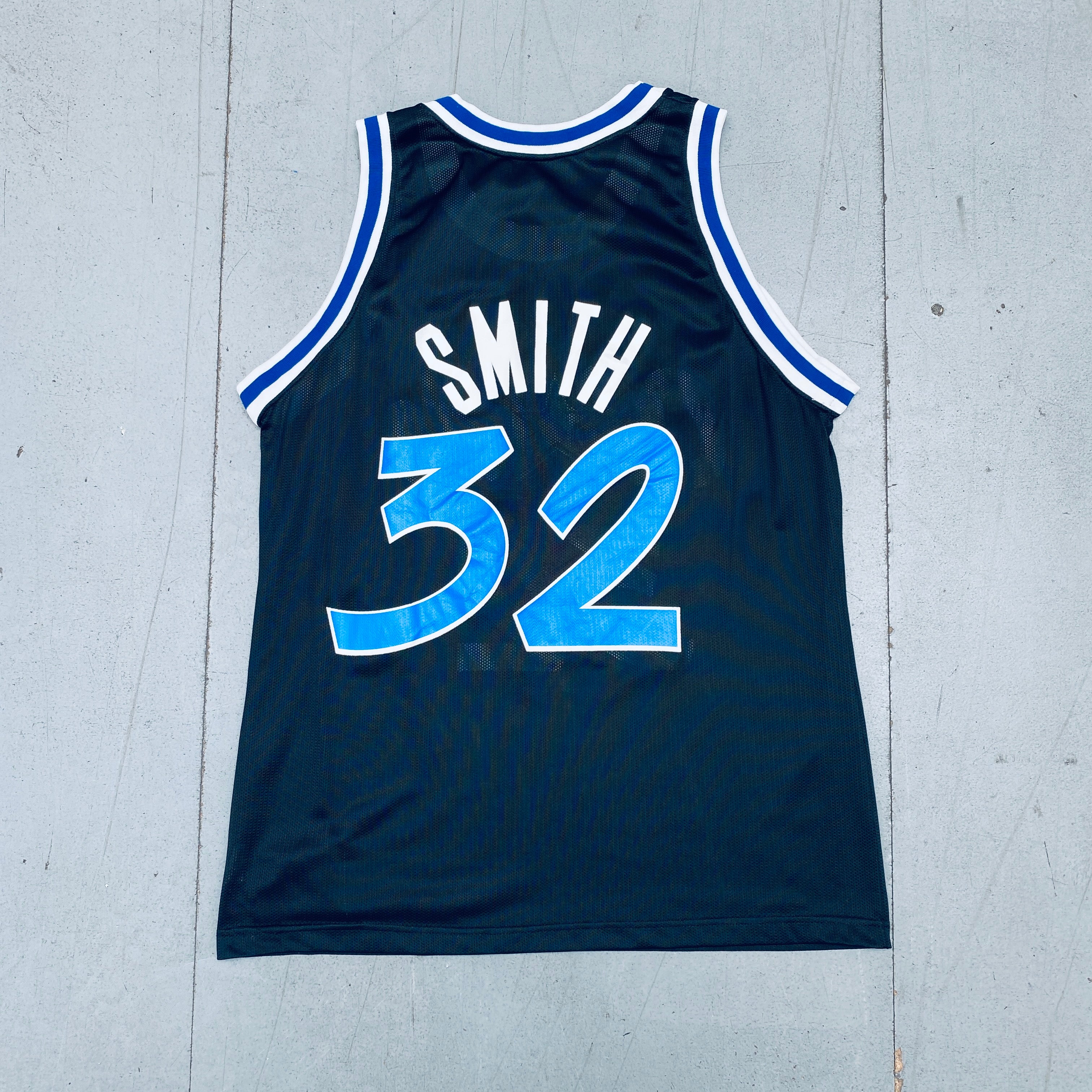 Otis Smith 1991/92 Orlando Magic Black Champion Jersey - Men's NBA Basketball Throwback Jersey for Fans & Collectors - Perfect for Game Day, Cosplay, and Sports Memorabilia Display