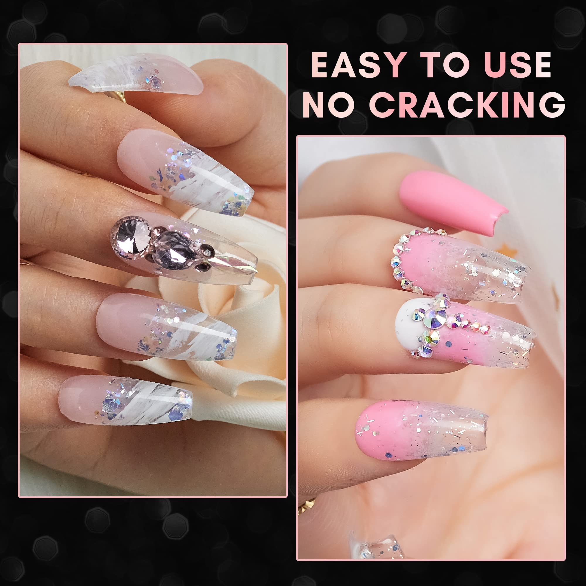 Makartt 500pcs French Nail Tips for Gel & Acrylic Extensions - Half Cover False Nails in 10 Sizes | Press On Nails for Salon & Home Manicure | Perfect for Weddings, Parties & Everyday Wear