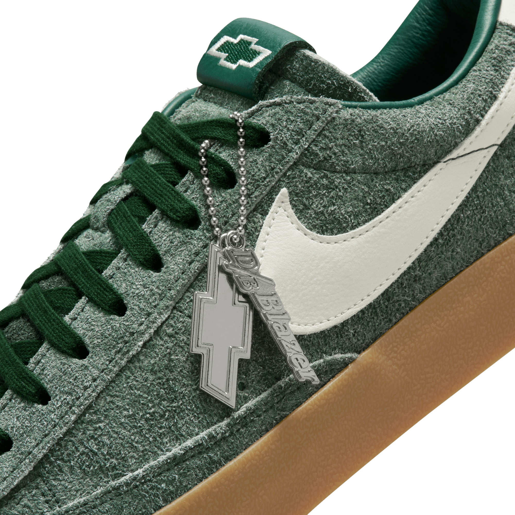 Nike Devin Booker x Chevy Blazer Low Team Basketball Shoes - Dark Green for Men | Performance Sneakers for Basketball, Streetwear & Casual Wear