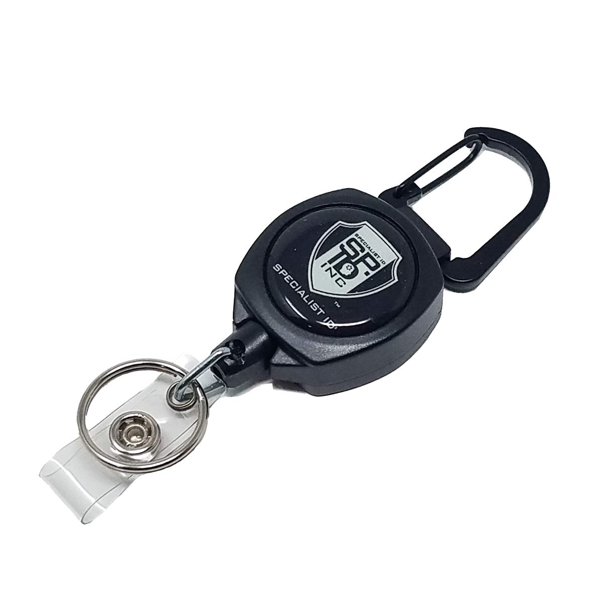 25 Pack Heavy Duty Retractable Badge Reels with ID Holder & Keychain - Strong Carabiner Belt Clip - Kevlar® Cord Lanyard for Keys, Access Cards & Security Badges - Perfect for Offices, Hospitals, Schools & Corporate Events