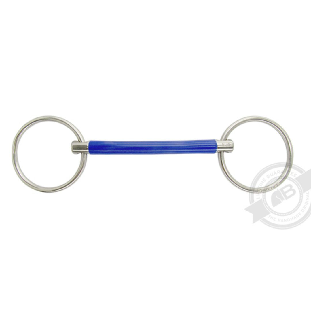 Bombers Flex Mullen Loose Ring Bit - Comfortable Horse Bit for Dressage & Jumping | Perfect for Training & Competition Riding