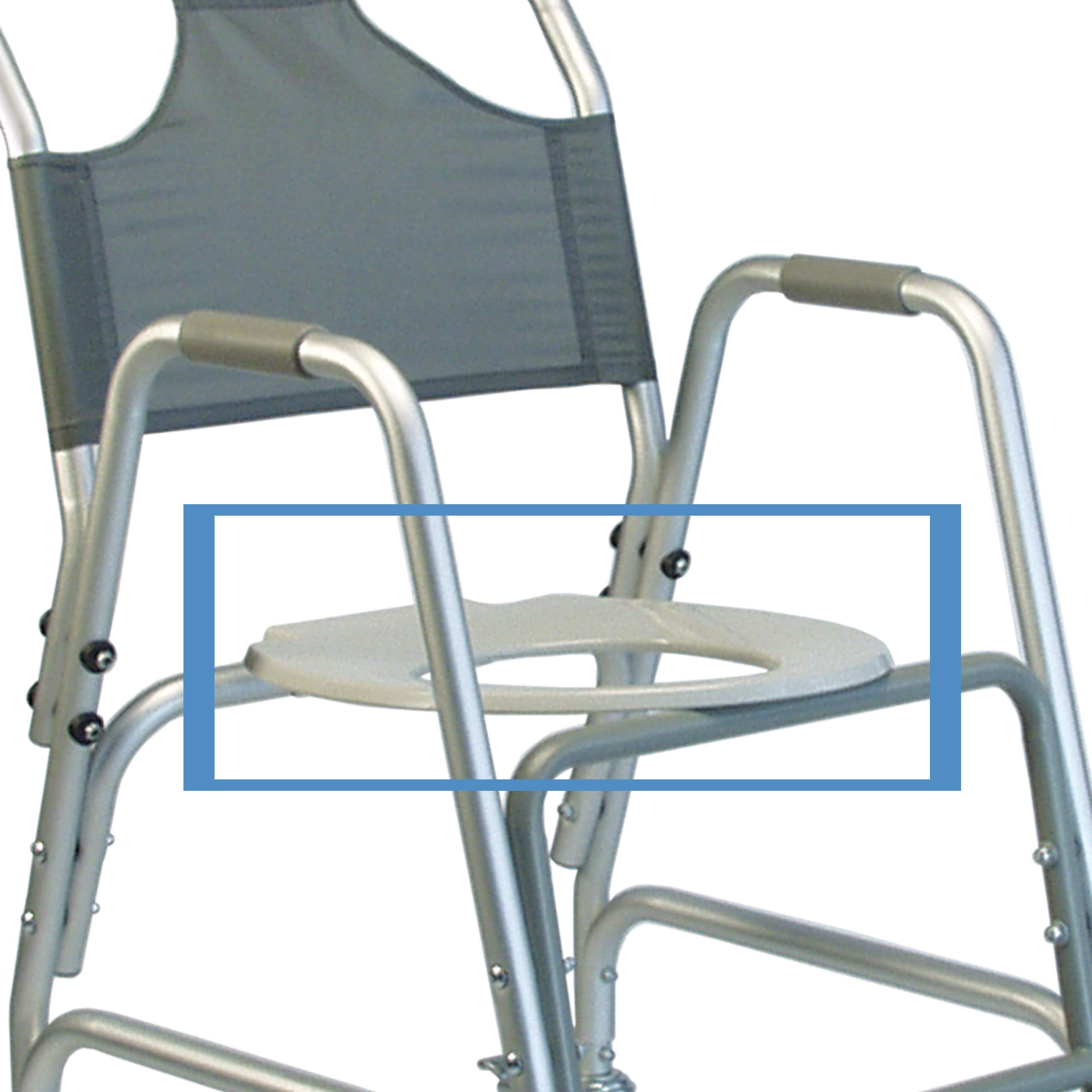 Lumex Replacement Shower Chair Seat for Models 7910A-1 & 7915A - Portable Medical Toilet Seat for Adults - Home Bathroom Safety Accessory for Elderly and Disabled Care