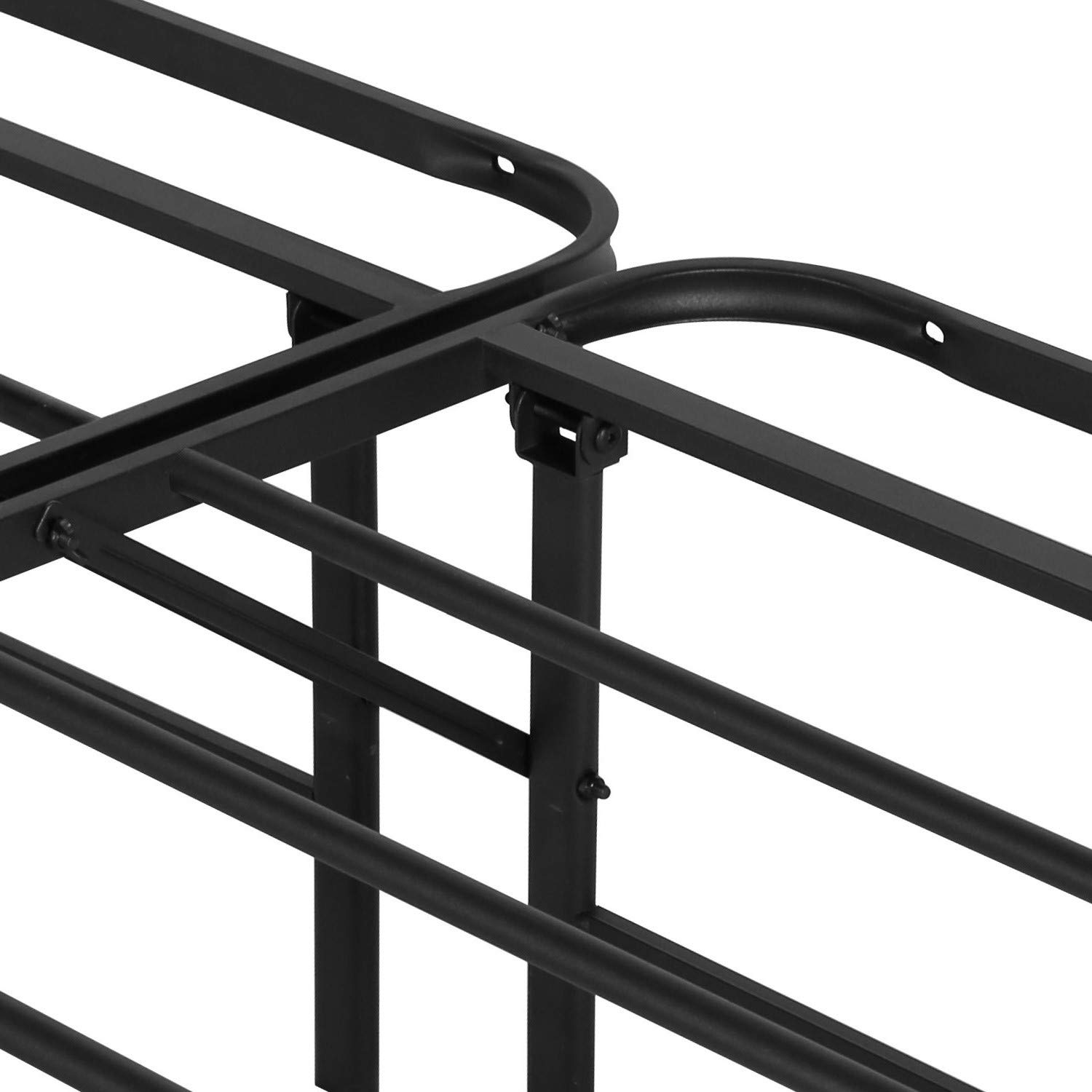 VECELO 14 Inch King Size Metal Bed Frame - Tool-Free Assembly, Noise-Free Design, Foldable Platform (Replaces Box Spring) - Perfect for Guest Rooms, Apartments & Dormitories