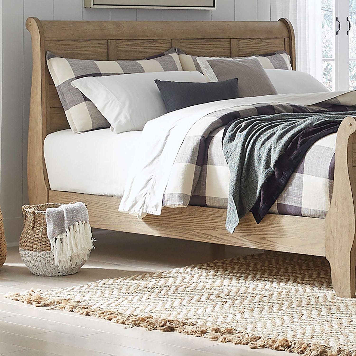 Grandpa's Cabin Queen Size 175S BR21HF/BR21R - Cozy Cabin Bed for Bedroom, Guest Room & Vacation Homes - Perfect for Rustic, Farmhouse & Log Cabin Decor