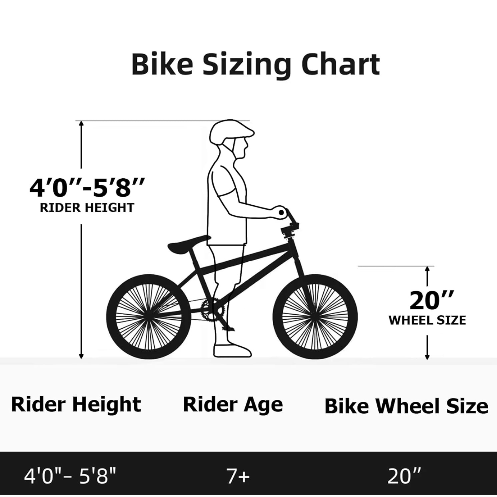 WEIZE 20 Inch Freestyle BMX Bike for Kids & Adults - Hi-Ten Steel Frame, 360° Rotor, 4 Pegs Single Speed Trick Bicycle - Perfect for Beginners to Advanced Riders - Great for Street Riding, Skate Parks & BMX Stunts