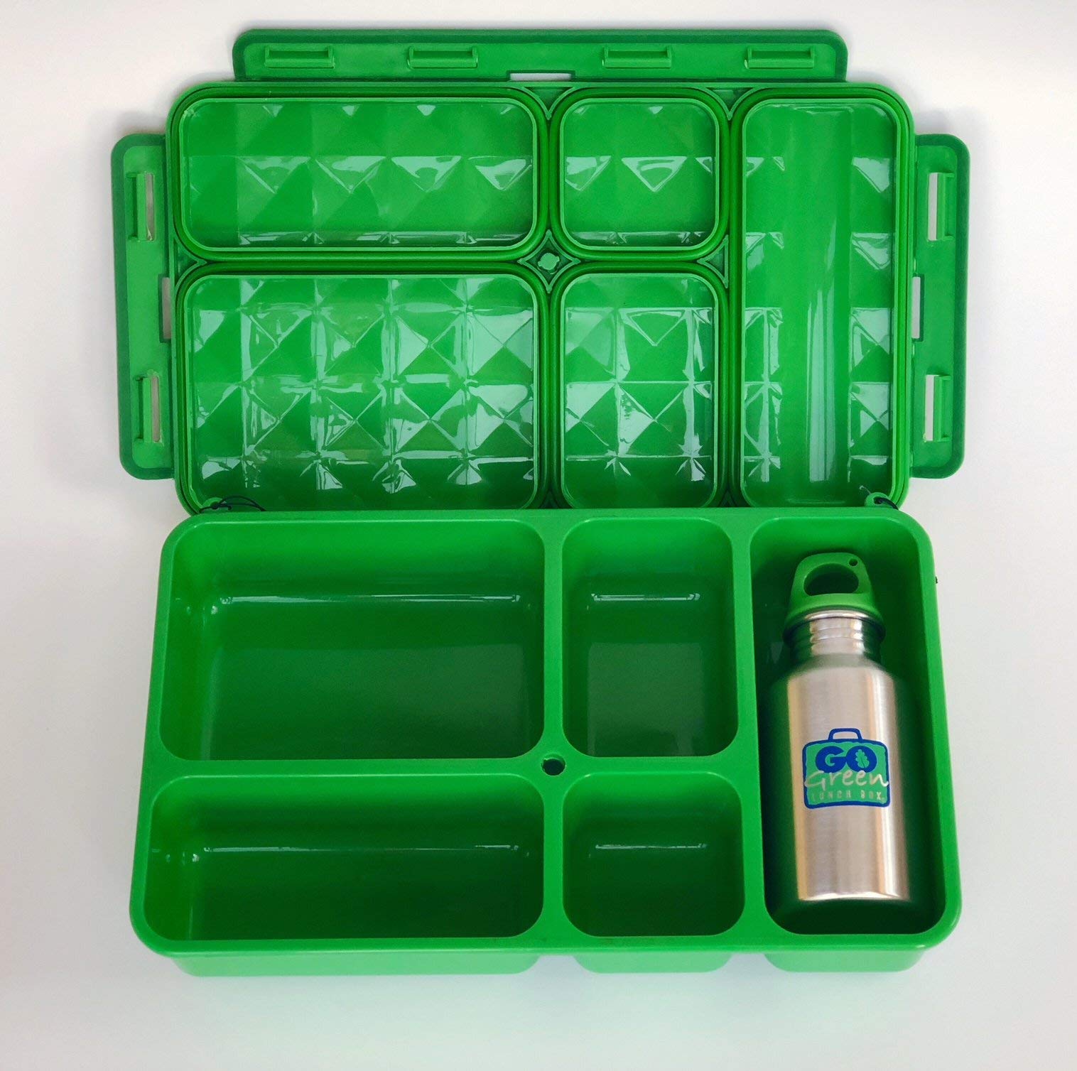 Eco-Friendly Lunch Box Set with Extra Food Container & Beverage Bottle | Reusable Bento Box for School, Work & Picnics | Sustainable Green Lunch Kit