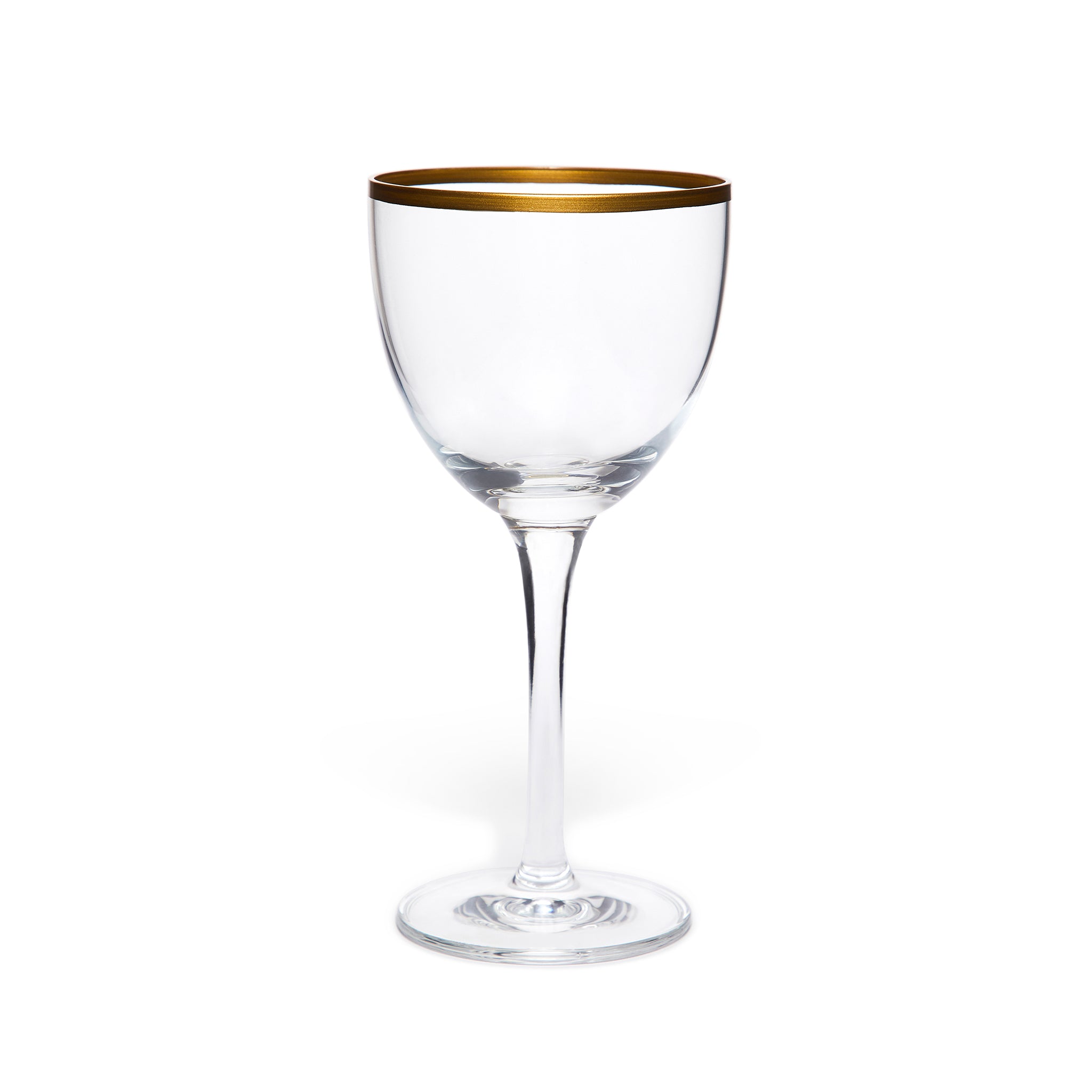 Nick and Nora Glass Set - 6 Pack Gold Trim 5oz (150ml) Cocktail Glasses for Martini, Margarita, and Whiskey Sour - Perfect for Home Bar, Parties, and Gifts