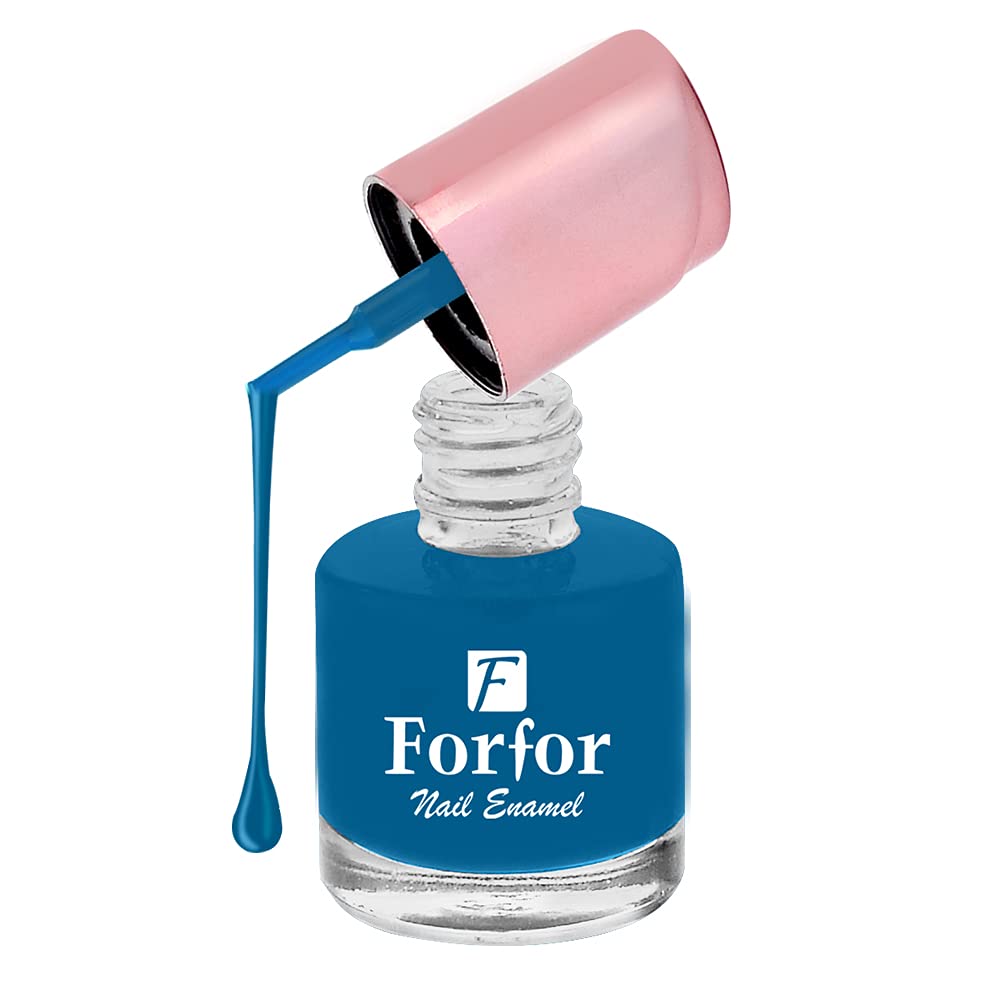 FORFOR® Long-Lasting Matte Nail Polish - Ink Blue | Chip-Resistant, Quick-Drying Formula for Professional Salon Finish | Perfect for Everyday Wear, Parties & Special Occasions