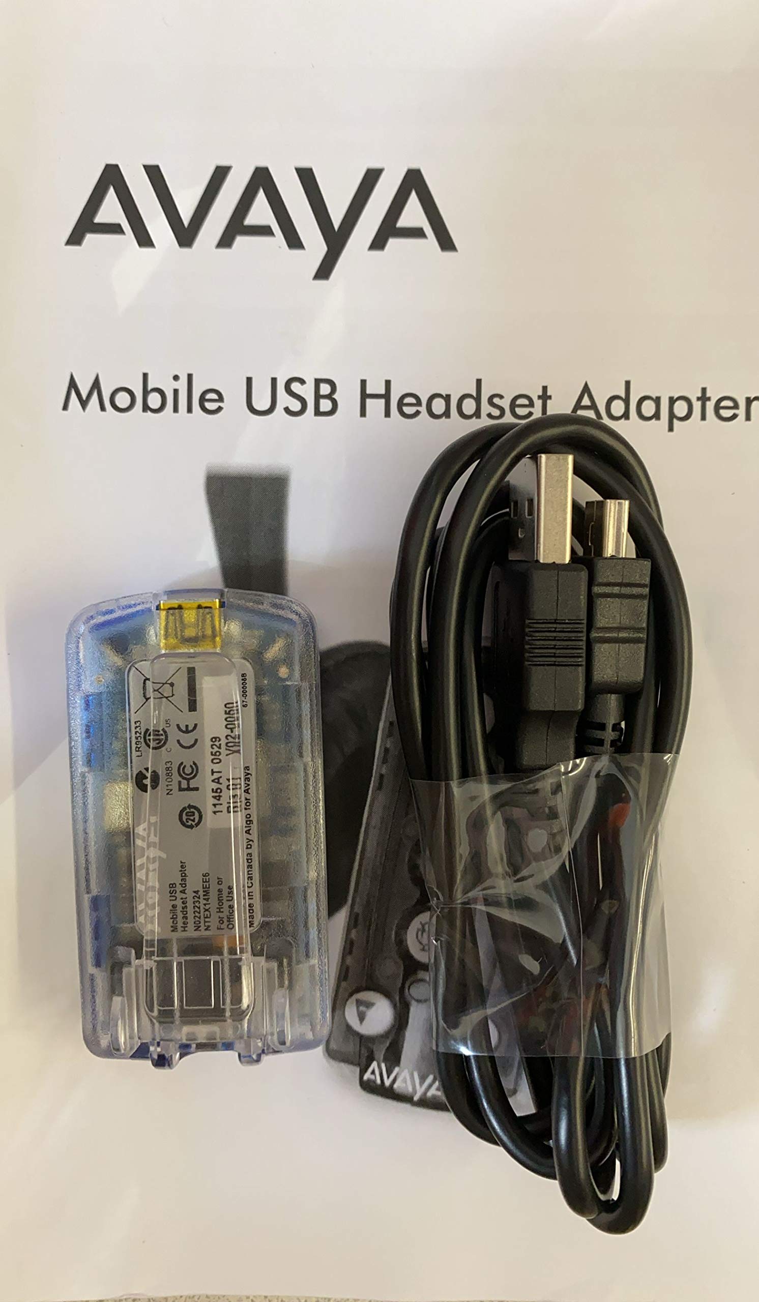 UPBRIGHT Avaya/Nortel NTEX14MBE6 Mobile USB Headset Adapter with USB Interface Cable - Compatible with Business Headsets for Office & Call Center Use