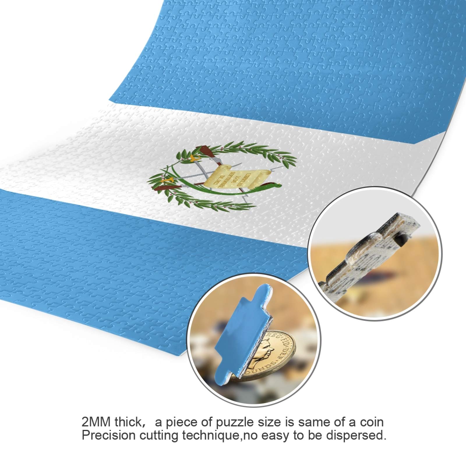 1000-Piece Guatemala Flag Jigsaw Puzzle for Adults & Kids - Educational DIY Toy with Storage Bag | Home Decor, Family Game Night, Classroom Activity, Gift Idea