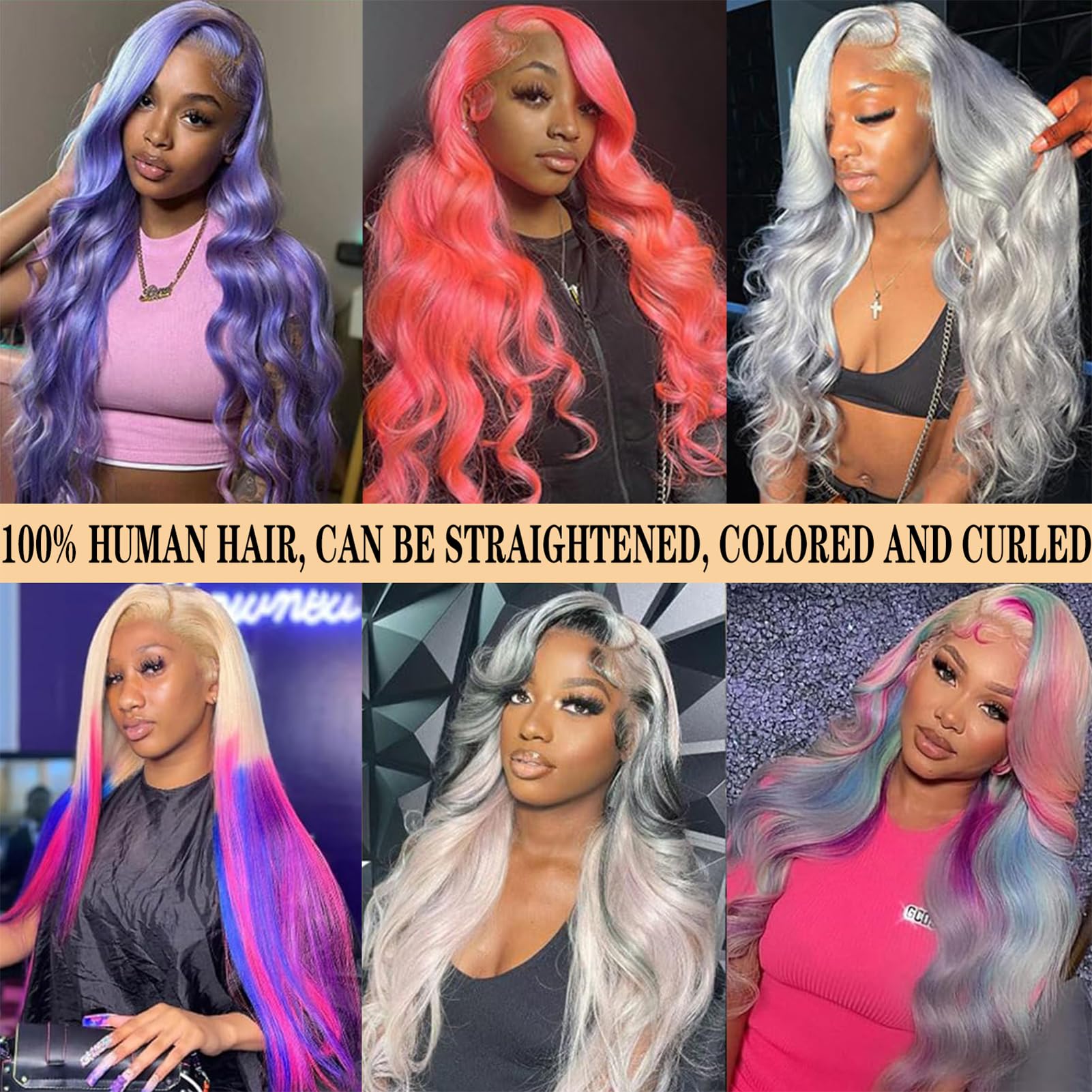 ROYAL IMPRESSION 613 13x4 HD Full Lace Front Wig - 200% Density Body Wave Human Hair Blonde Lace Wig | Pre-Plucked 12A Grade Real Hair | 20 Inch Large Lace Space | Perfect for Cosplay, Daily Wear & Special Occasions