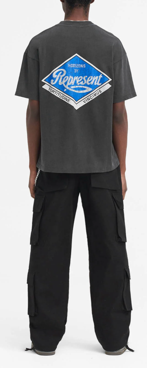 REPRESENT Baggy Cargo Pants for Men - Streetwear Joggers with Multiple Pockets | Perfect for Casual Wear, Hip Hop Fashion & Urban Street Style
