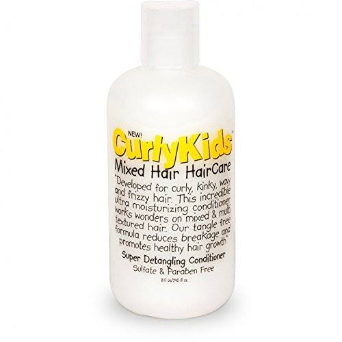 CURLY KIDS SUPER DETANGLER CONDITIONER 8 oz - Gentle Detangling for Curly Hair - Perfect for Kids' Daily Hair Care & Styling