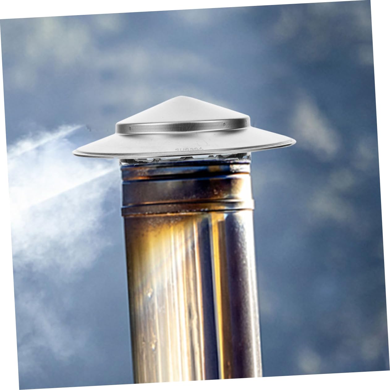 GRIRIW 2-Pack Chimney Funnel Cover Replacement - Weatherproof Roof Chimney Cap for Rain & Snow Protection - Durable Vent Cover for Home, RV & Outdoor Use - Perfect for Winter Storm Prep & Year-Round Ventilation
