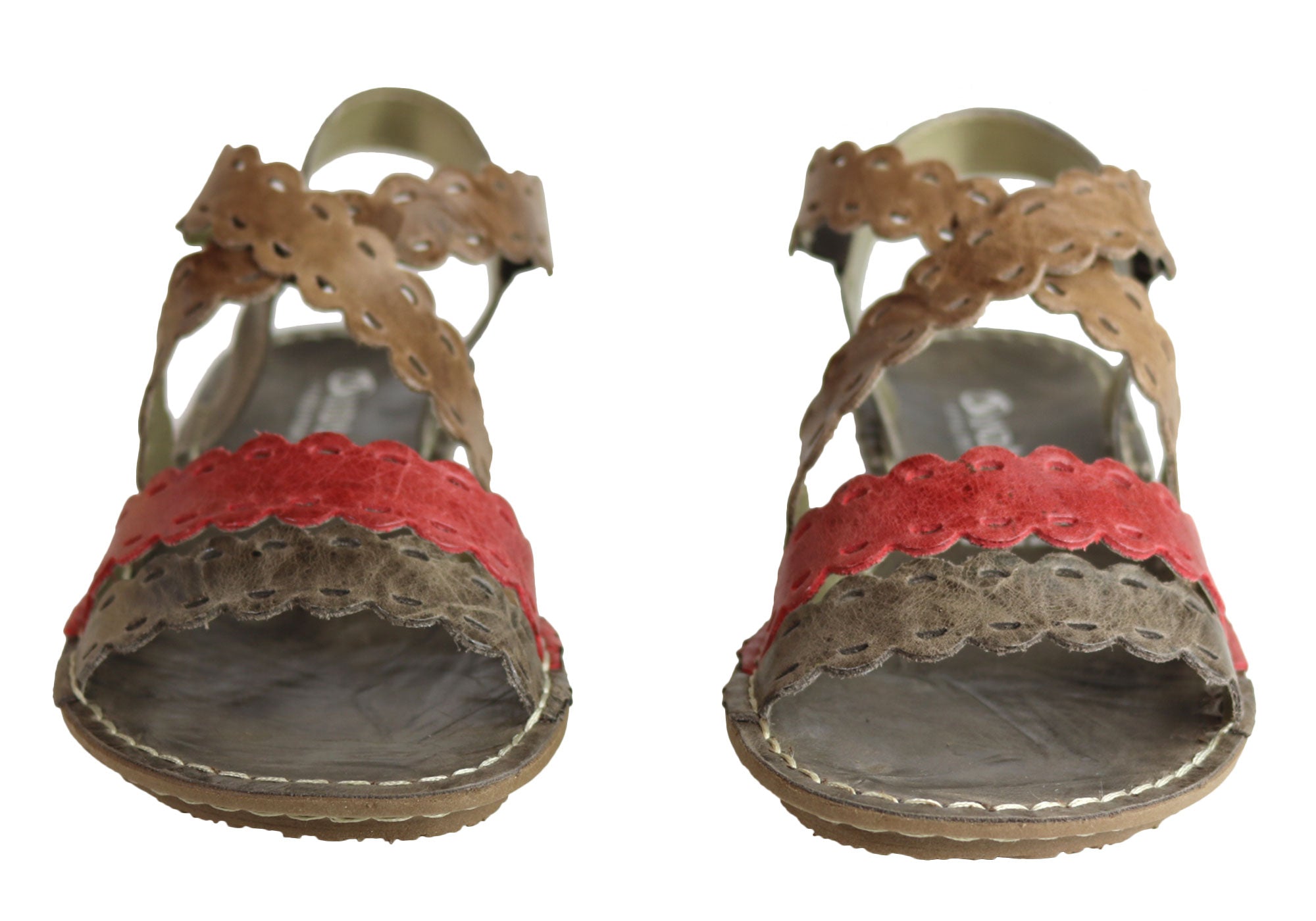 Andacco Cairns Women's Comfortable Flat Leather Sandals - Handmade in Brazil - Perfect for Beach, Vacation & Summer Walking