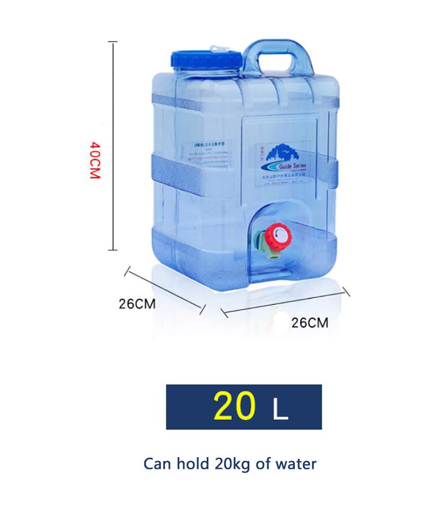 20L Portable Folding Water Container - Insulated Camping Fridge Water Carrier for Outdoor Adventures, Hiking, Picnics & RV Trips