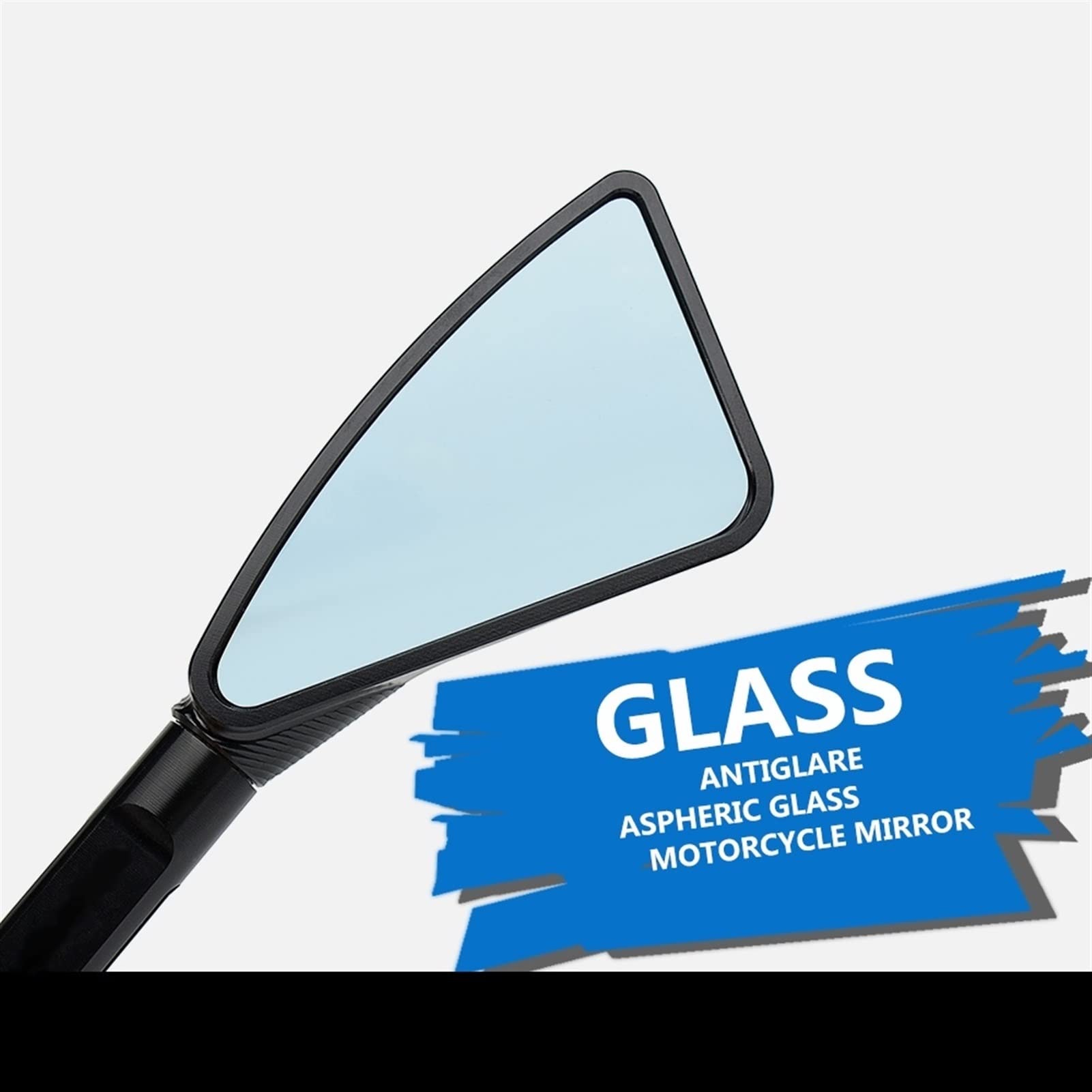 Premium CNC Aluminum Motorcycle Rear View Mirrors - Anti-Glare Blue Lens with Logo for Honda CBF600 SA (2006-2014) - Orange | Enhanced Safety for Street & Highway Riding