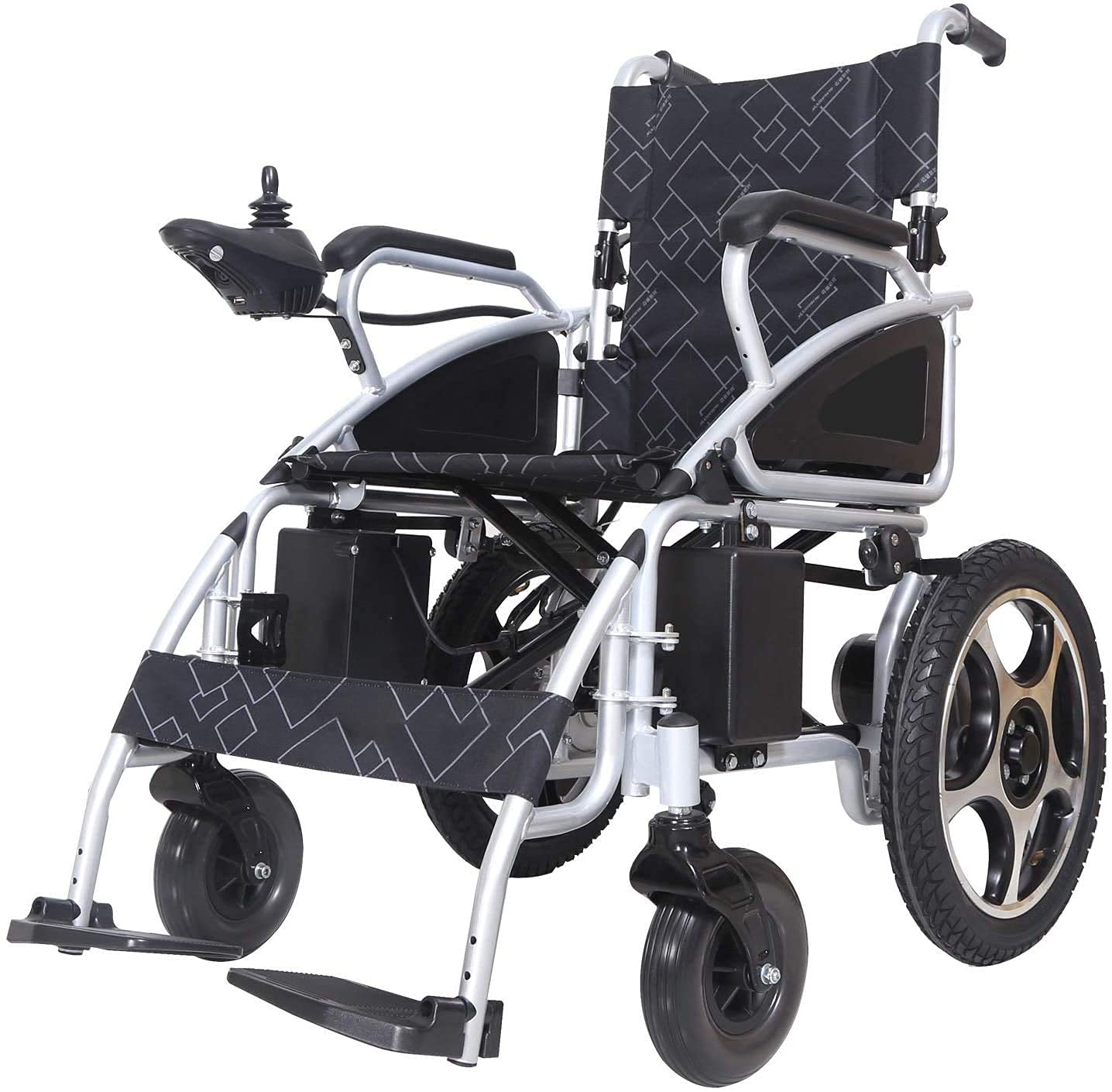 RALIRA Folding Electric Wheelchair for Adults & Seniors - Lightweight Foldable Frame with Lithium Battery, Dual Motor Power, 18km Range - Ideal for Indoor/Outdoor Mobility, Travel & Medical Rehabilitation
