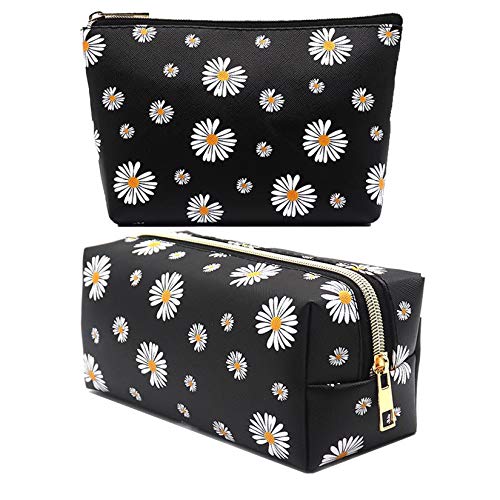 2Pcs Waterproof Makeup Bag for Women - Travel Cosmetic Organizer Pouch, Toiletry Bag for Makeup Brushes & Essentials | Perfect for Travel, Gym & Daily Use