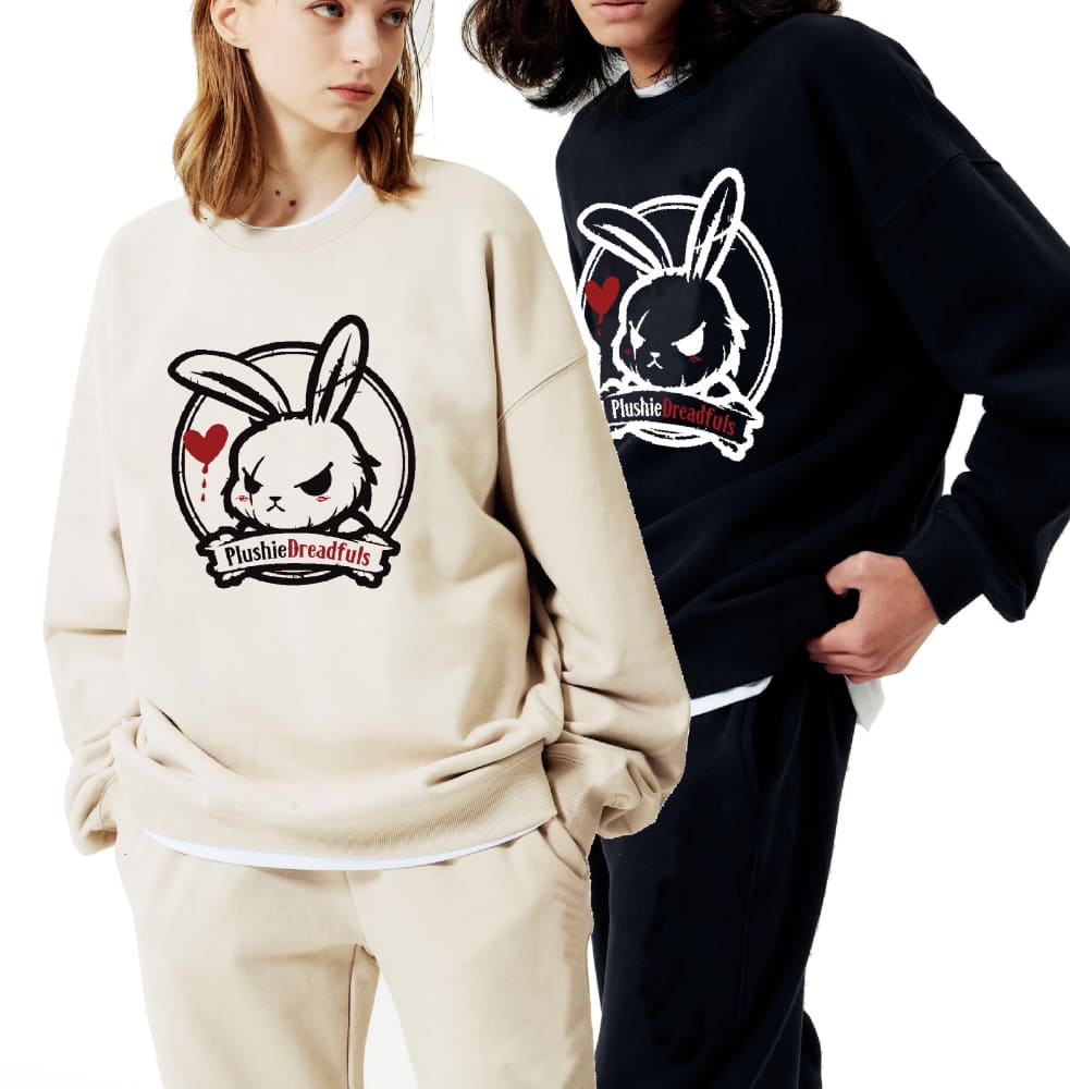 Plushie Dreadfuls Logo Sweatshirt - Soft Cotton Hoodie for Anime & Kawaii Fashion Fans - Perfect for Cosplay, Conventions & Casual Wear