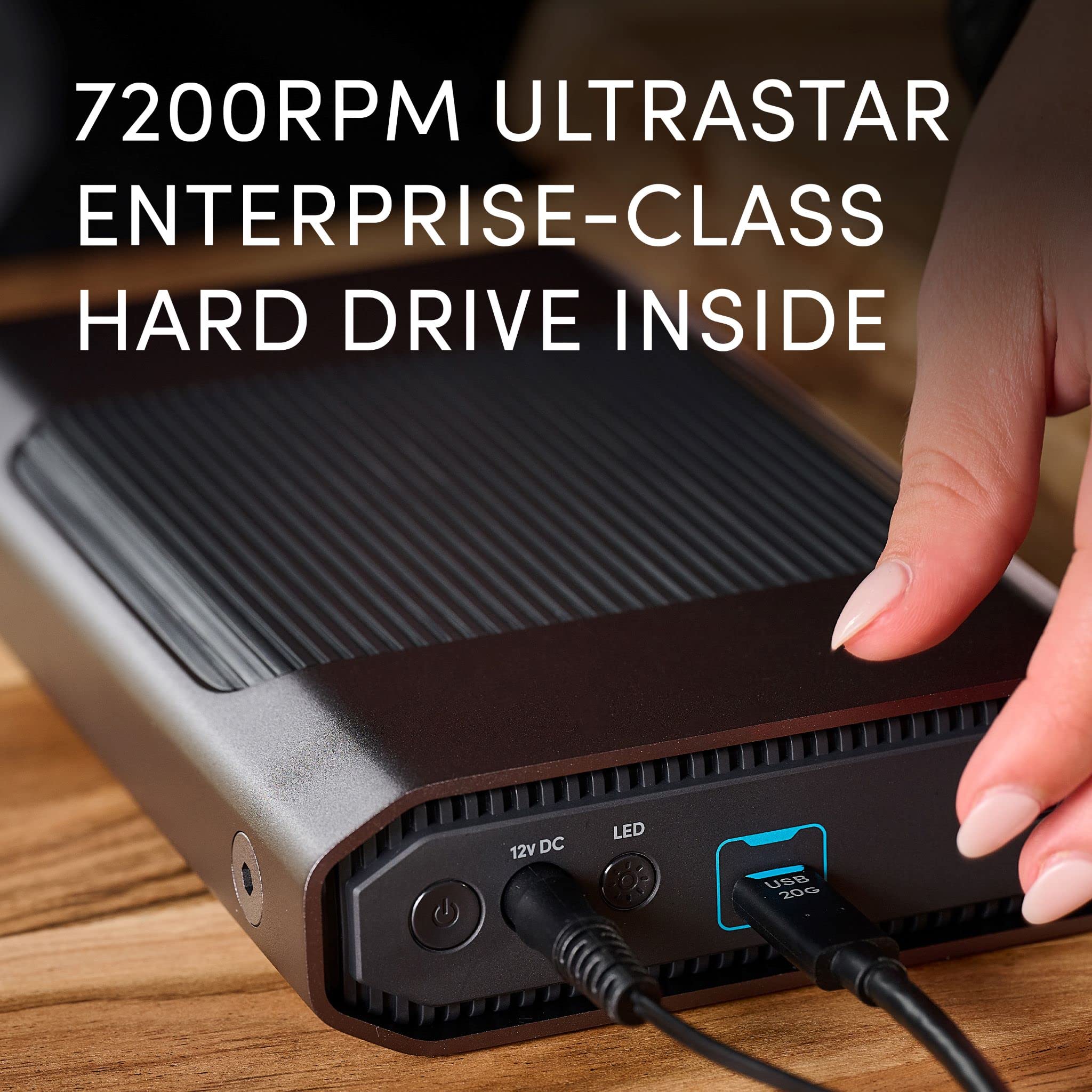 SanDisk Professional 6TB G-Drive Enterprise Class External Hard Drive - USB-C Desktop HDD with 250MB/s Speed, 7200 RPM Ultrastar for Fast Data Backup | Ideal for Creative Professionals, Video Editors & Business Storage Solutions