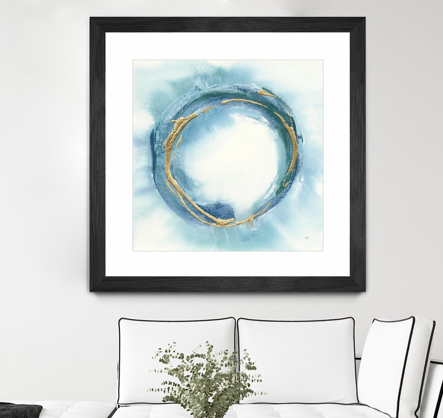 Buddha Enso Circle Zen Meditation Art Print - Inspirational Wall Decor for Home, Office & Yoga Studio