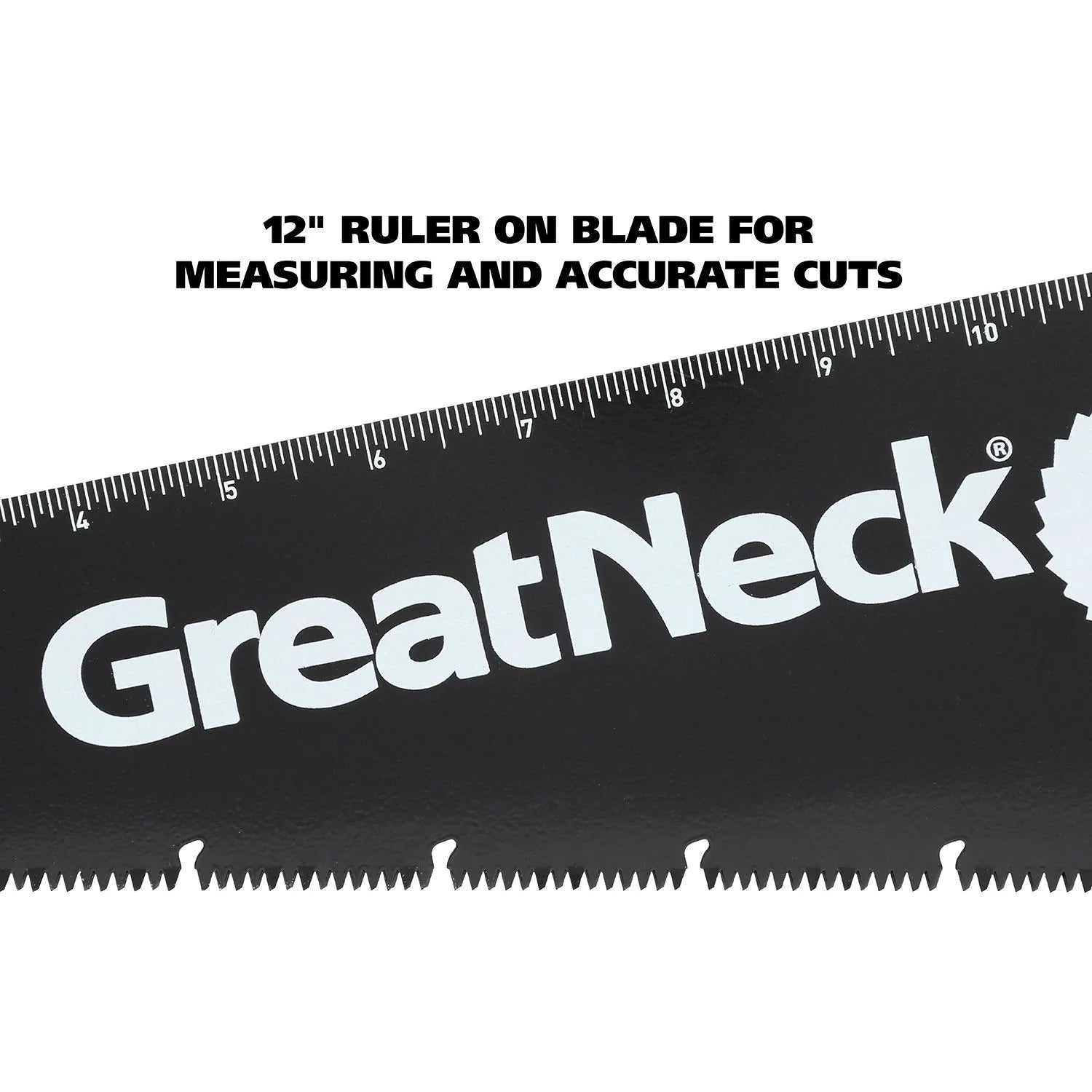 GreatNeck 74003 15-Inch Aggressive Tooth Handsaw - Heavy Duty Aluminum Frame Wood Saw for Cutting Branches, PVC, Trees | Perfect for DIY Projects, Camping, Gardening & Outdoor Use