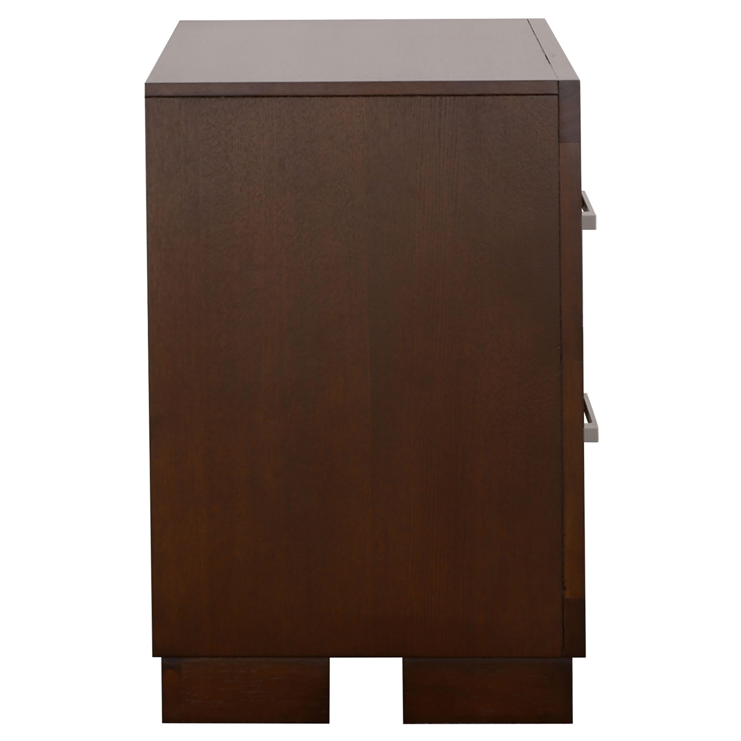 Coaster Home Furnishings Jessica Contemporary Wood 2-Drawer Nightstand - Bedside Table with Storage Organizer in Cappuccino Finish (200712) - Perfect for Bedroom, Living Room & Small Space Organization