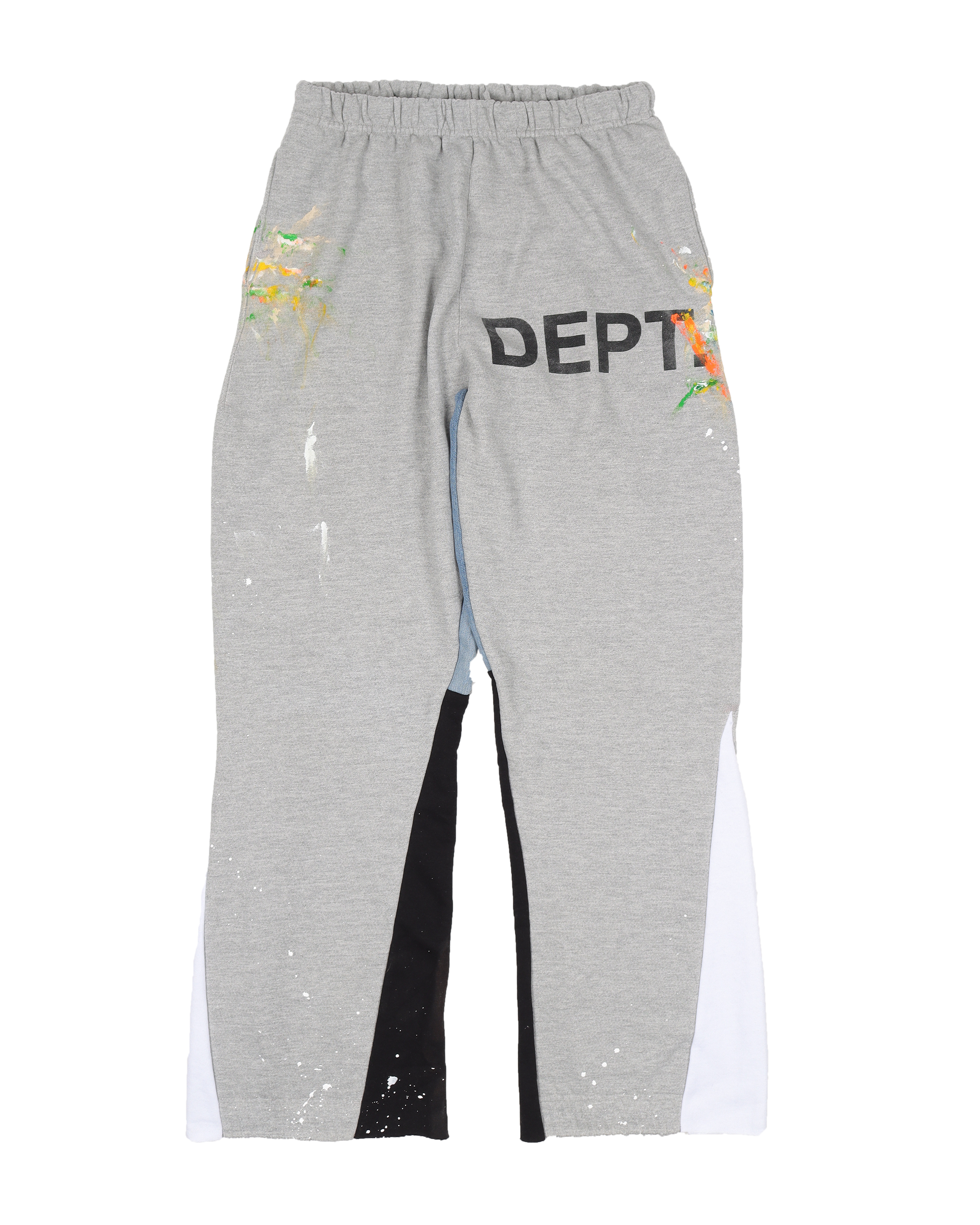 LA FLARE Women's High Waisted Painted Sweatpants - Soft Fleece Joggers with Artistic Print for Lounge, Yoga & Casual Wear