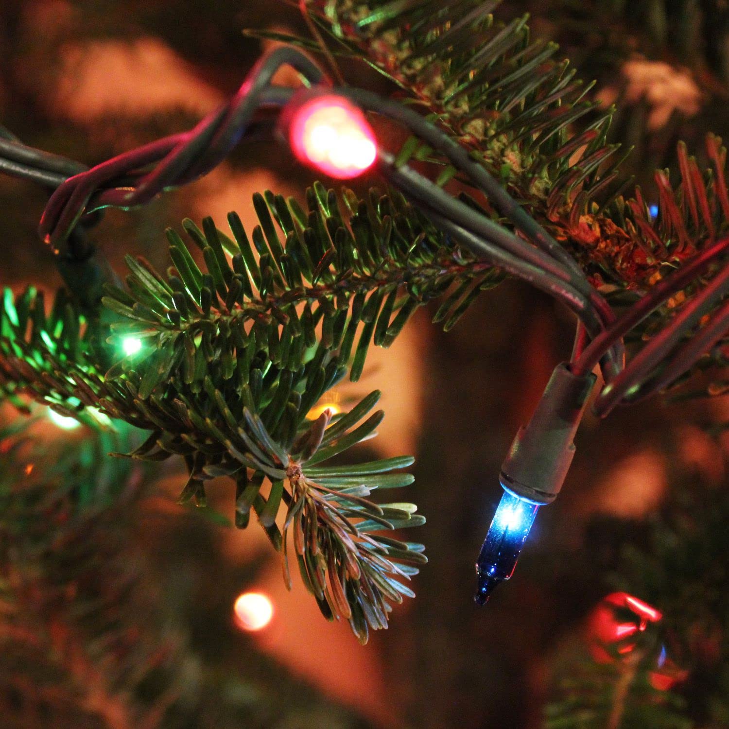 Dazzle Bright Christmas Mini String Lights - 60FT 300 LED Green Wire Fairy Lights, UL Certified Indoor/Outdoor Holiday Decor for Xmas Tree, Yard, Party & Home Decoration | Perfect for Christmas, Weddings, Garden and Patio Lighting