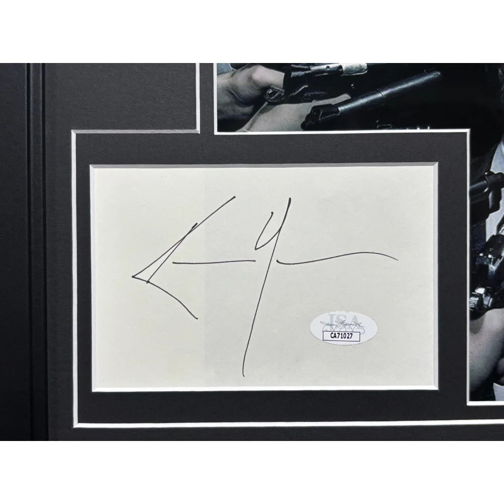 Keanu Reeves Autographed John Wick Movie Car License Plate - Framed with JSA COA - Perfect for Movie Memorabilia Collectors & Home Theater Decor