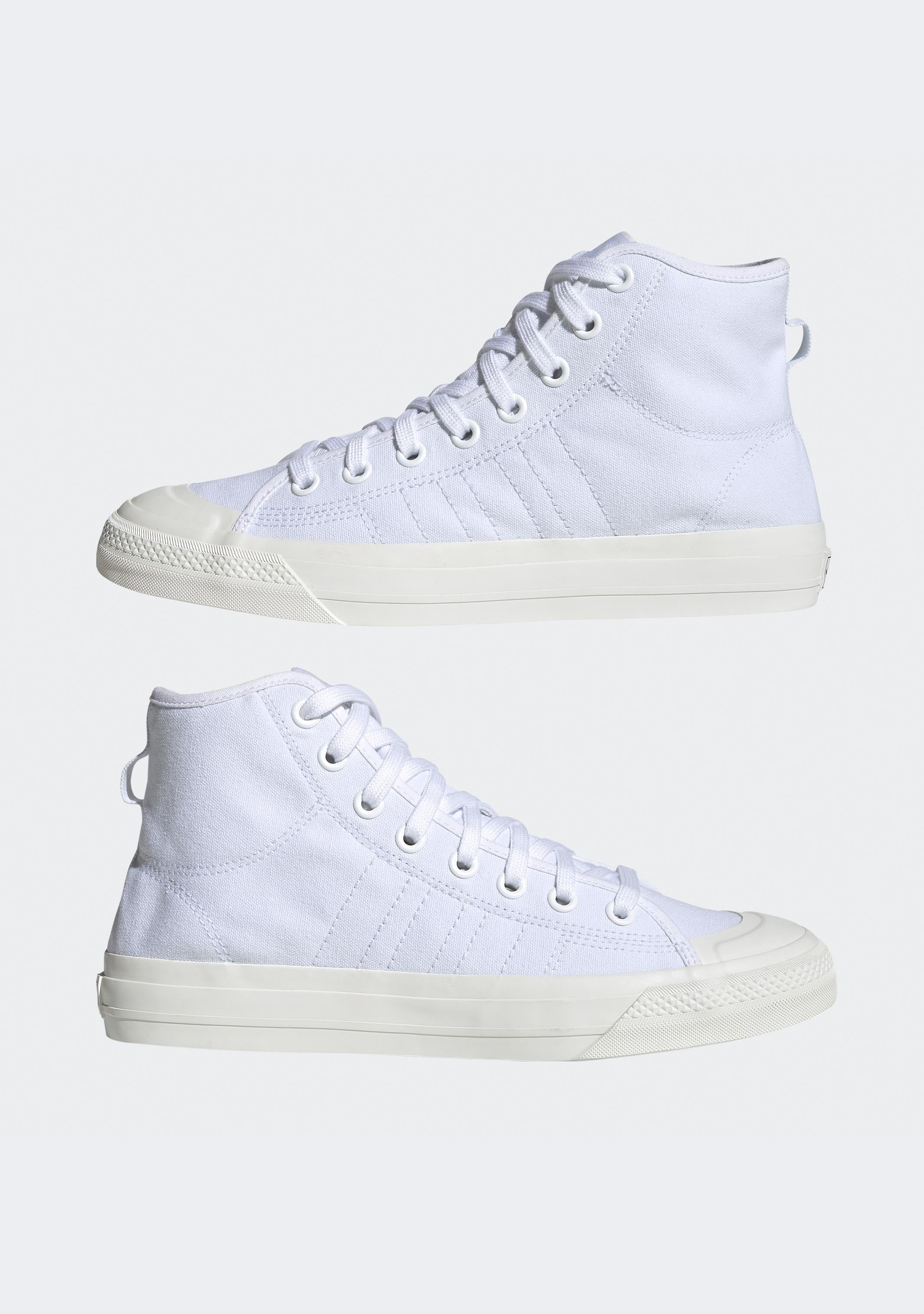 Adidas Unisex Nizza RF HI Sneakers - Classic High-Top Canvas Shoes for Men & Women | Casual Streetwear, Skateboarding & Everyday Wear