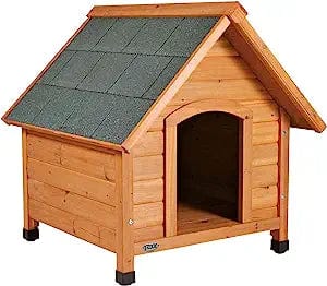 Fido's Getaway Cabin - Cozy Dog House for Small & Medium Breeds | Outdoor Pet Shelter for Backyard, Patio & Camping | Weather-Resistant Wooden Dog House with Removable Roof